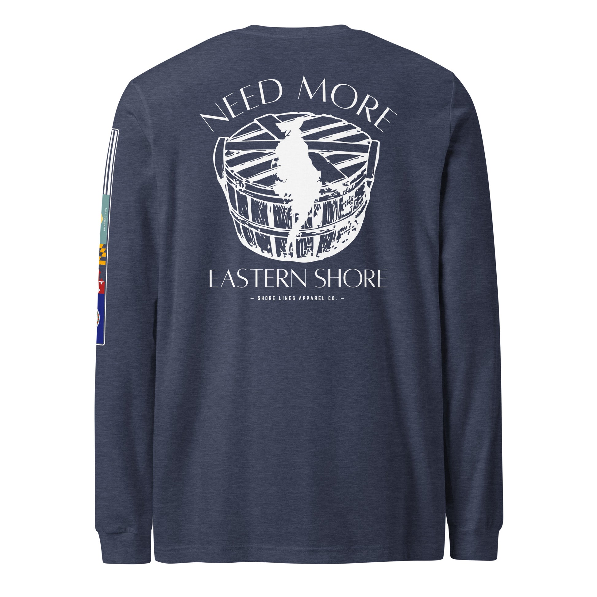 Need More Eastern Shore | LS P-heathernavy-Shore Lines Apparel Co.