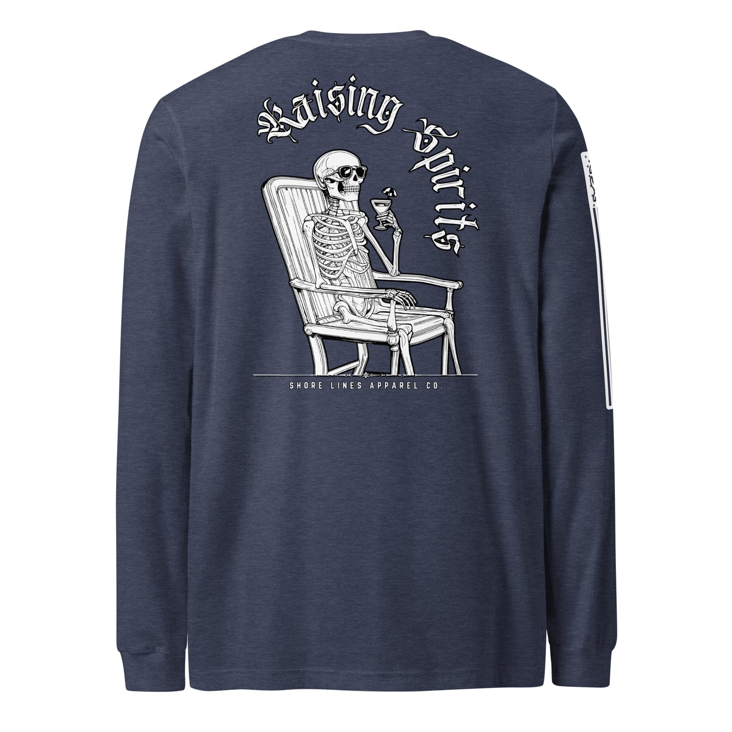Raising Spirits | Long Sleeve P-navy-Shore Lines Apparel Co.