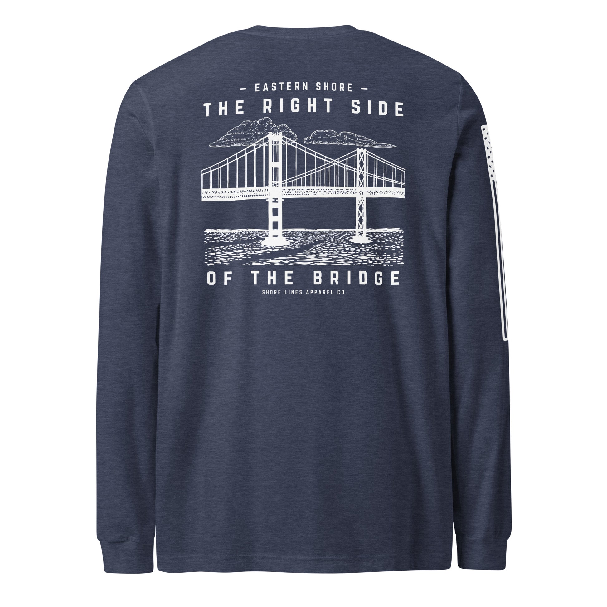 The Right Side CBB | Long Sleeve P-navy-Shore Lines Apparel Co.