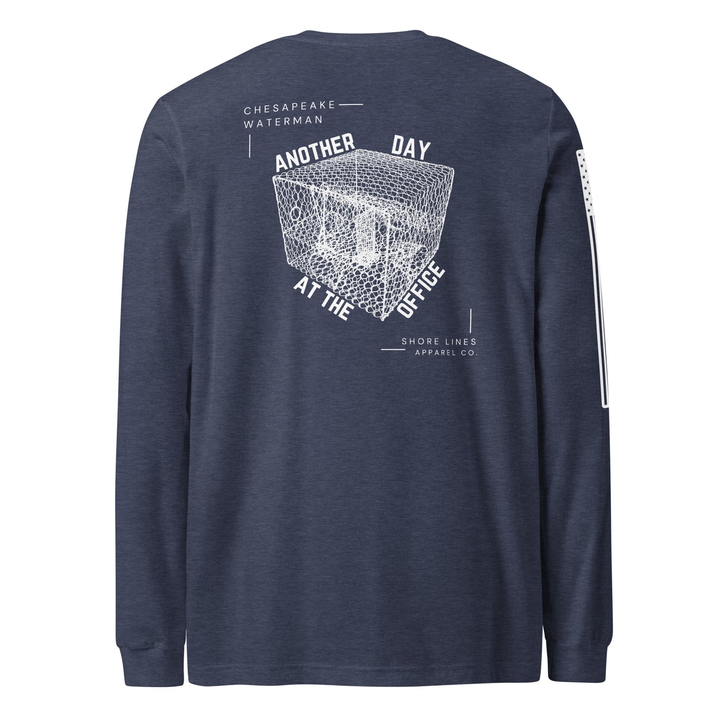 A Waterman's Day | Long Sleeve P-navy-Shore Lines Apparel Co.