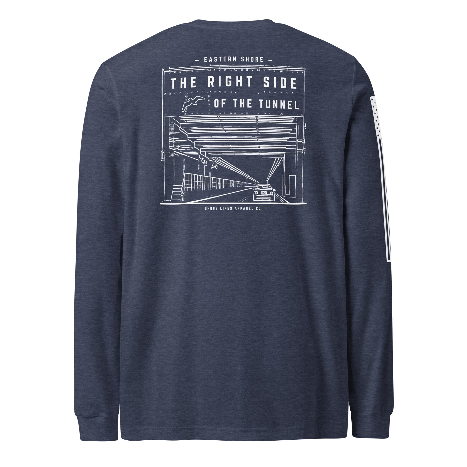 The Right Side CBBT | Long Sleeve P-navy-Shore Lines Apparel Co.