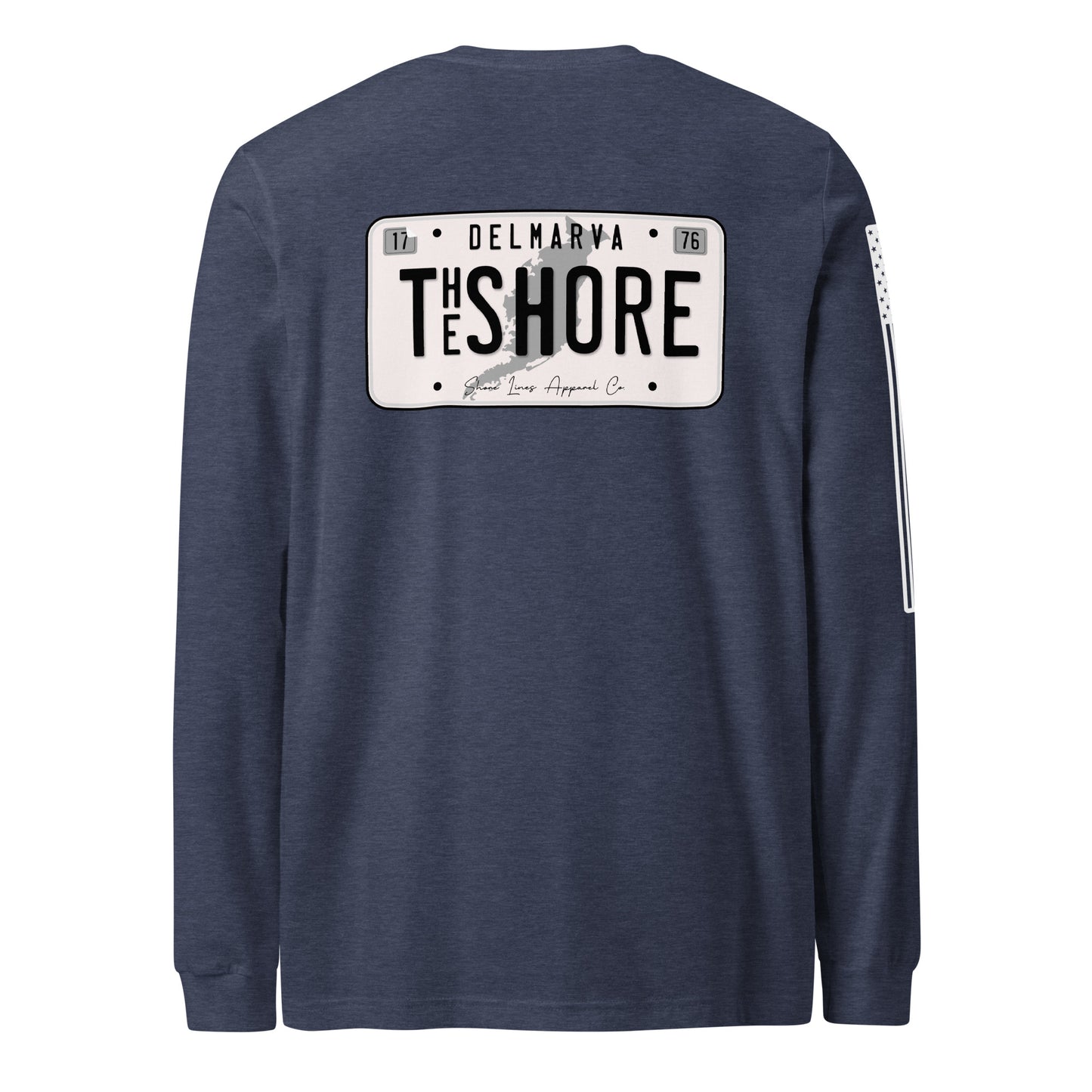 License Plate | Long Sleeve P-navy-Shore Lines Apparel Co.