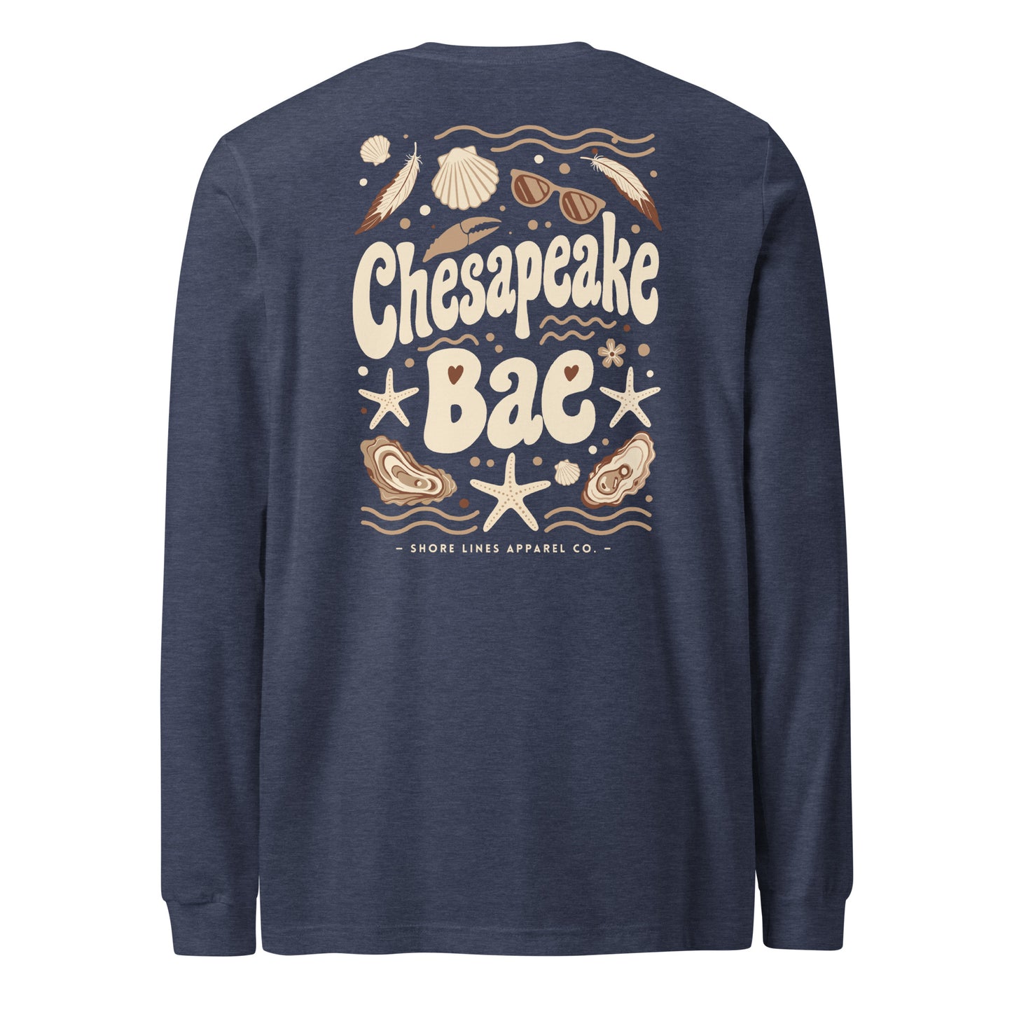 Chesapeake Bae | Long Sleeve-navy-Shore Lines Apparel Co.™