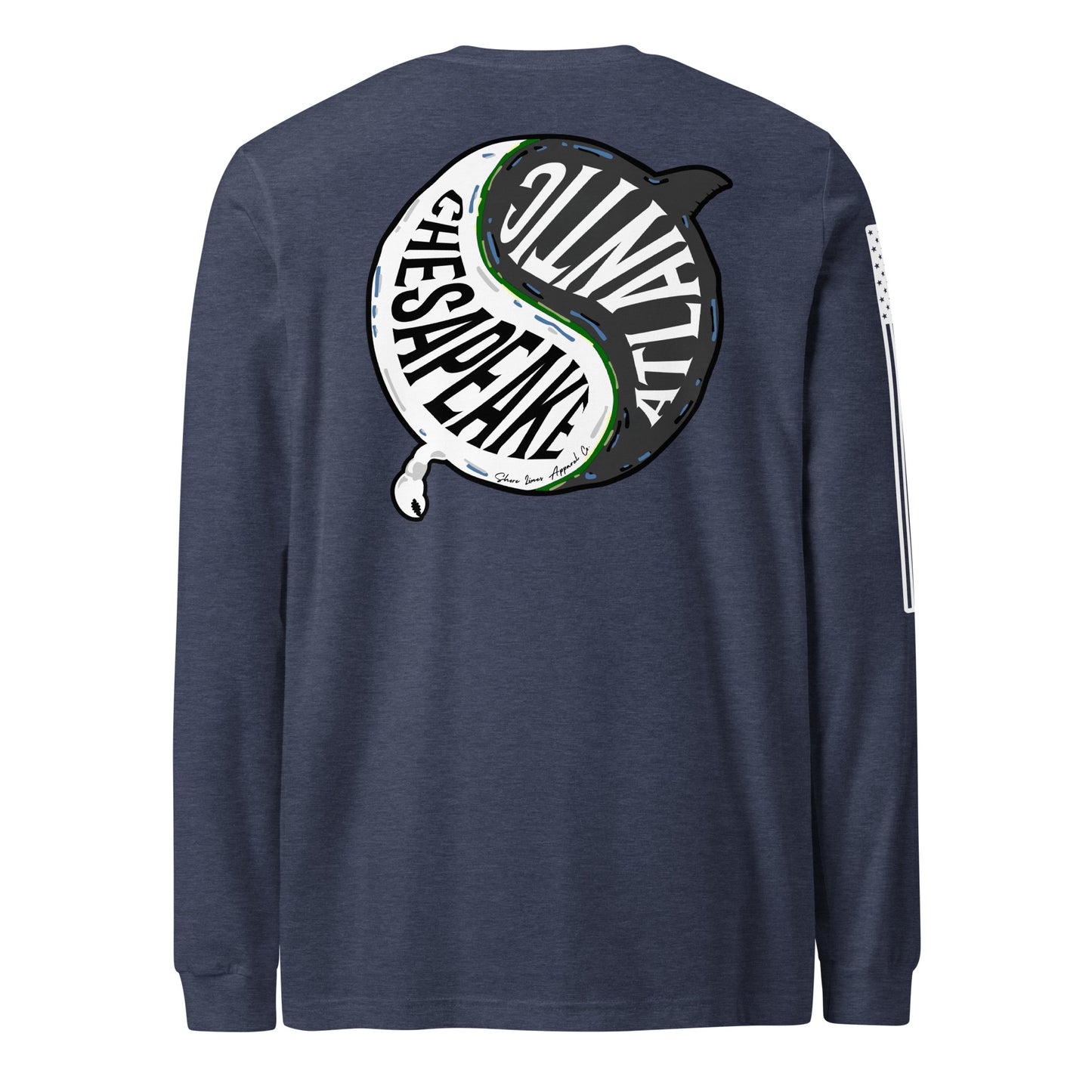 Chesapeake Atlantic | Long Sleeve P-navy-Shore Lines Apparel Co.™