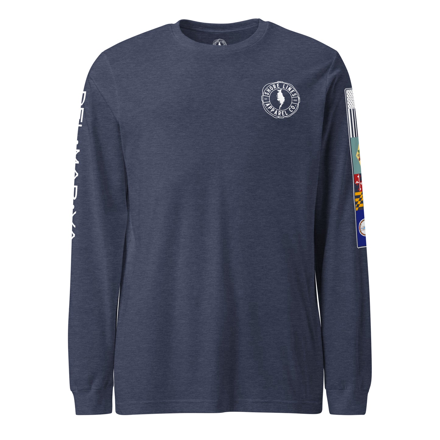 Need More Eastern Shore | Core LS P-navy-Shore Lines Apparel Co.