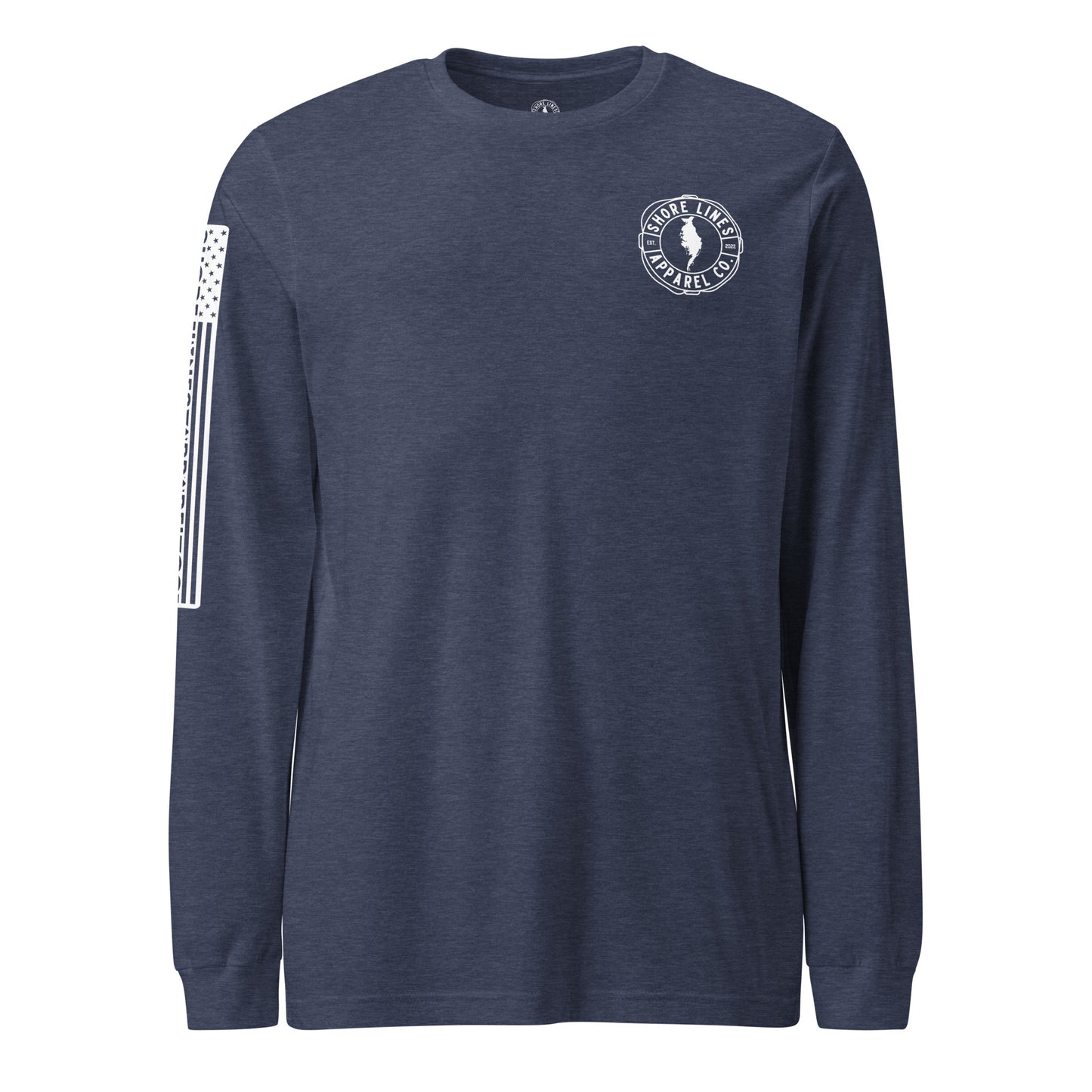 LOCAL (pink) | Long Sleeve P-navy-Shore Lines Apparel Co.
