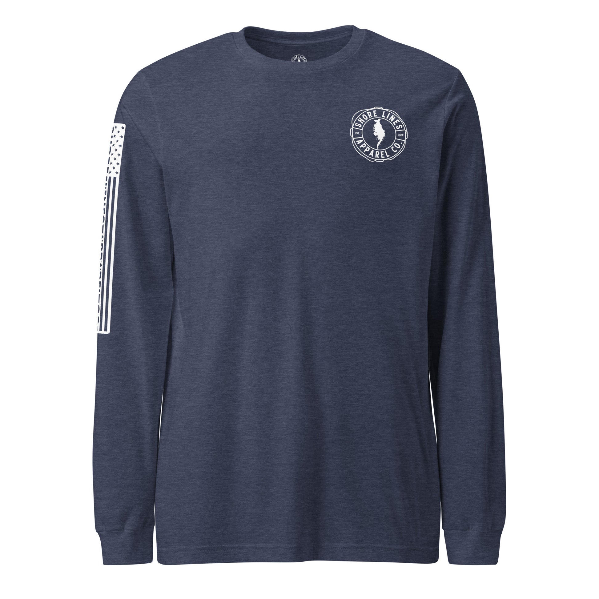 LOCAL (pink) | Long Sleeve P-navy-Shore Lines Apparel Co.