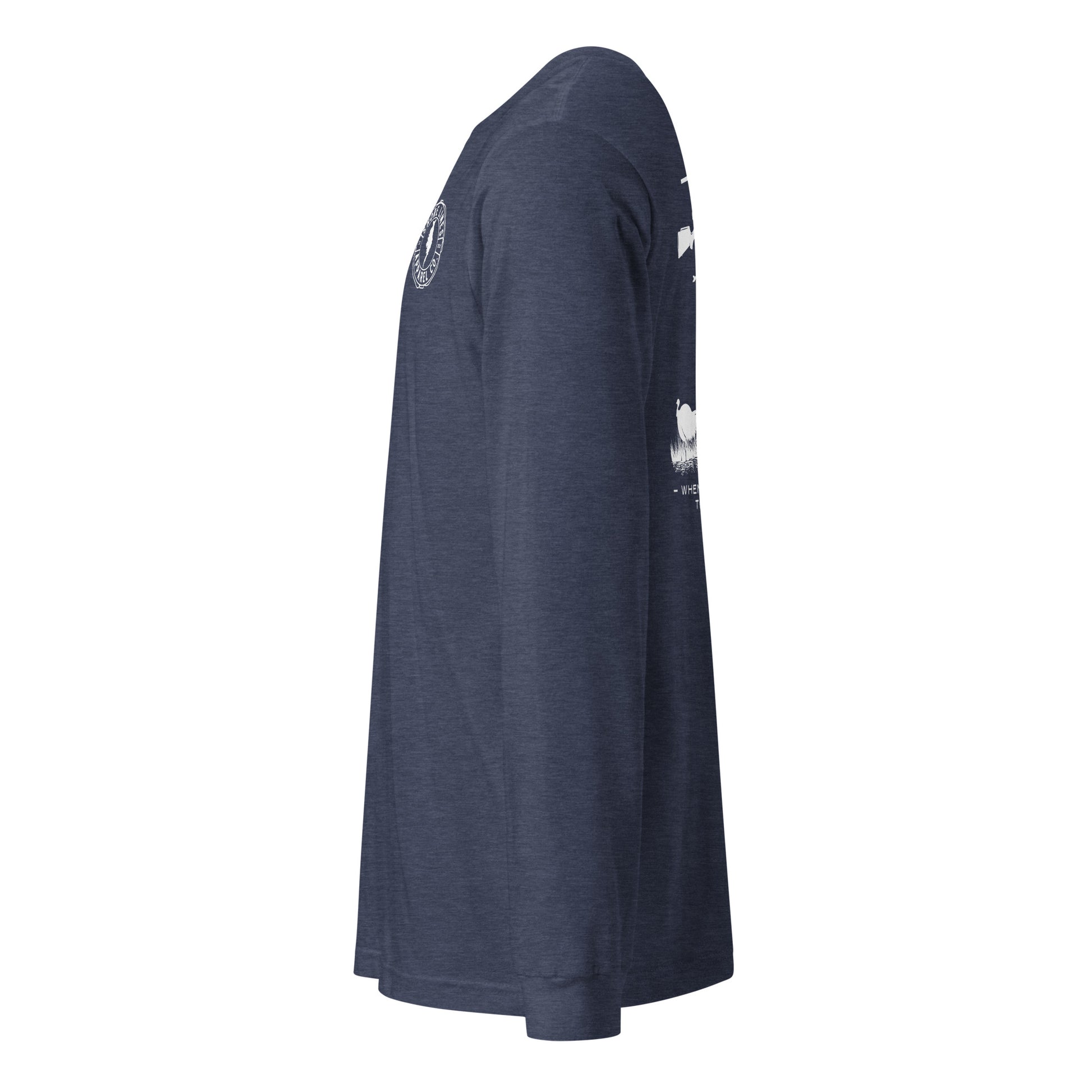 Hunt | Core LS-heathernavy-Shore Lines Apparel Co.