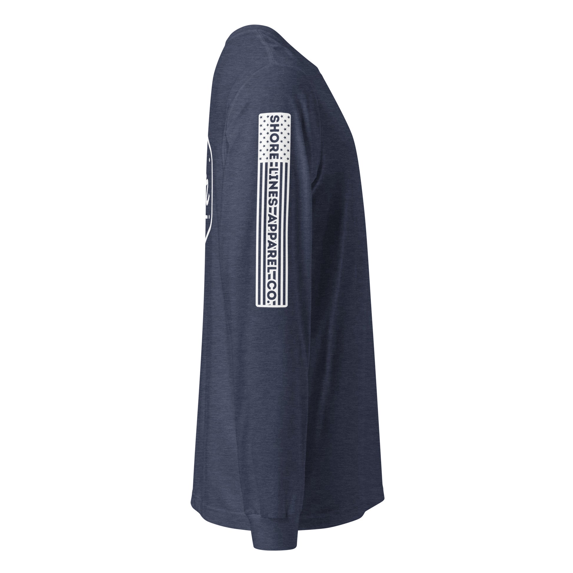 Slower Lower | Long Sleeve P-navy-Shore Lines Apparel Co.™