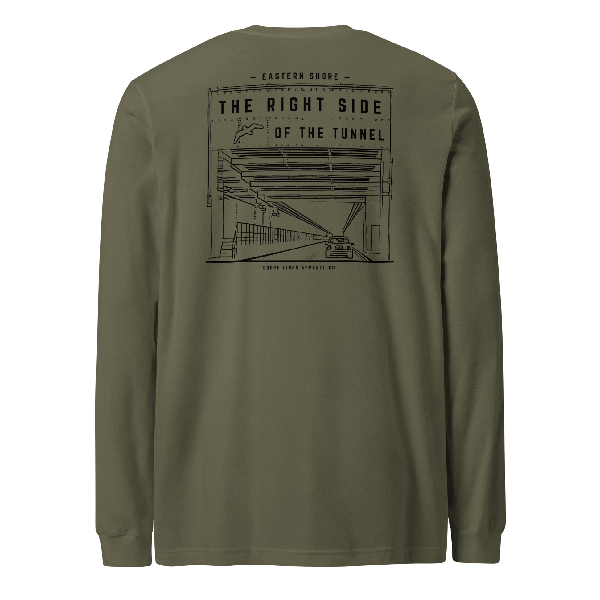 The Right Side CBBT | Core LS-militarygreen-Shore Lines Apparel Co.