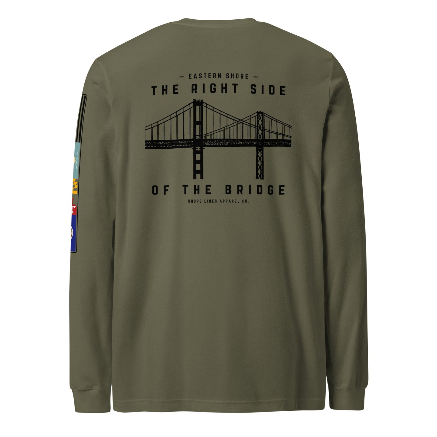 The Right Side | Core LS P-militarygreen-Shore Lines Apparel Co.