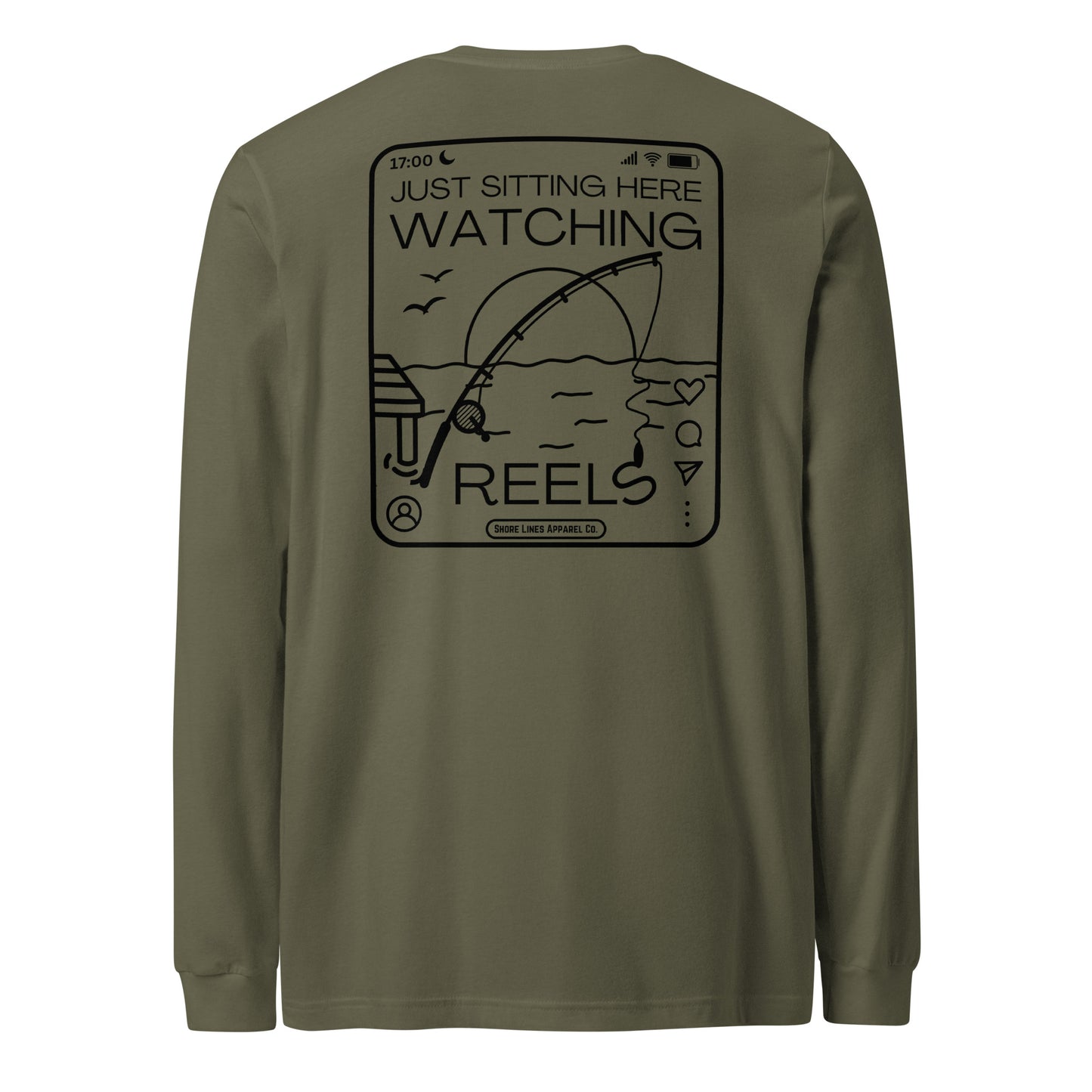 Watching Reels | Core LS-militarygreen-Shore Lines Apparel Co.