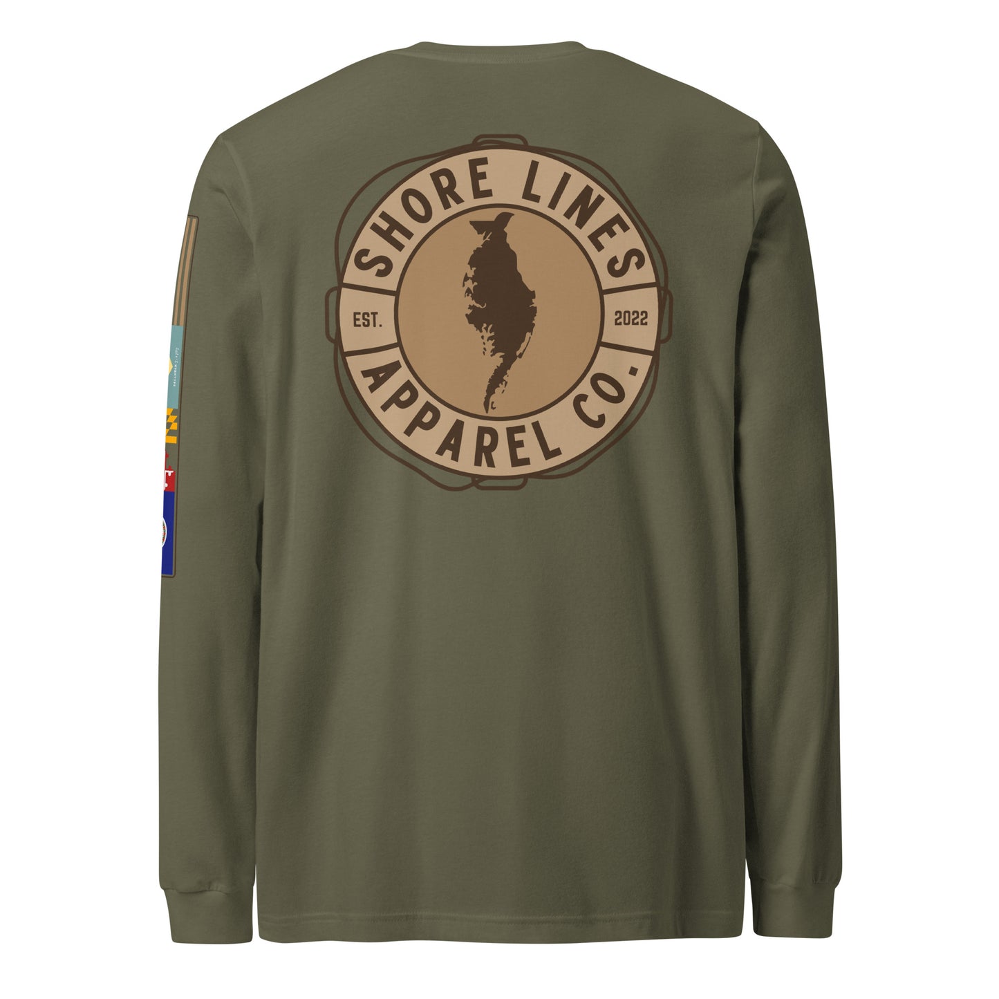 Shore Lines™ Espresso | Core LS P-militarygreen-Shore Lines Apparel Co.