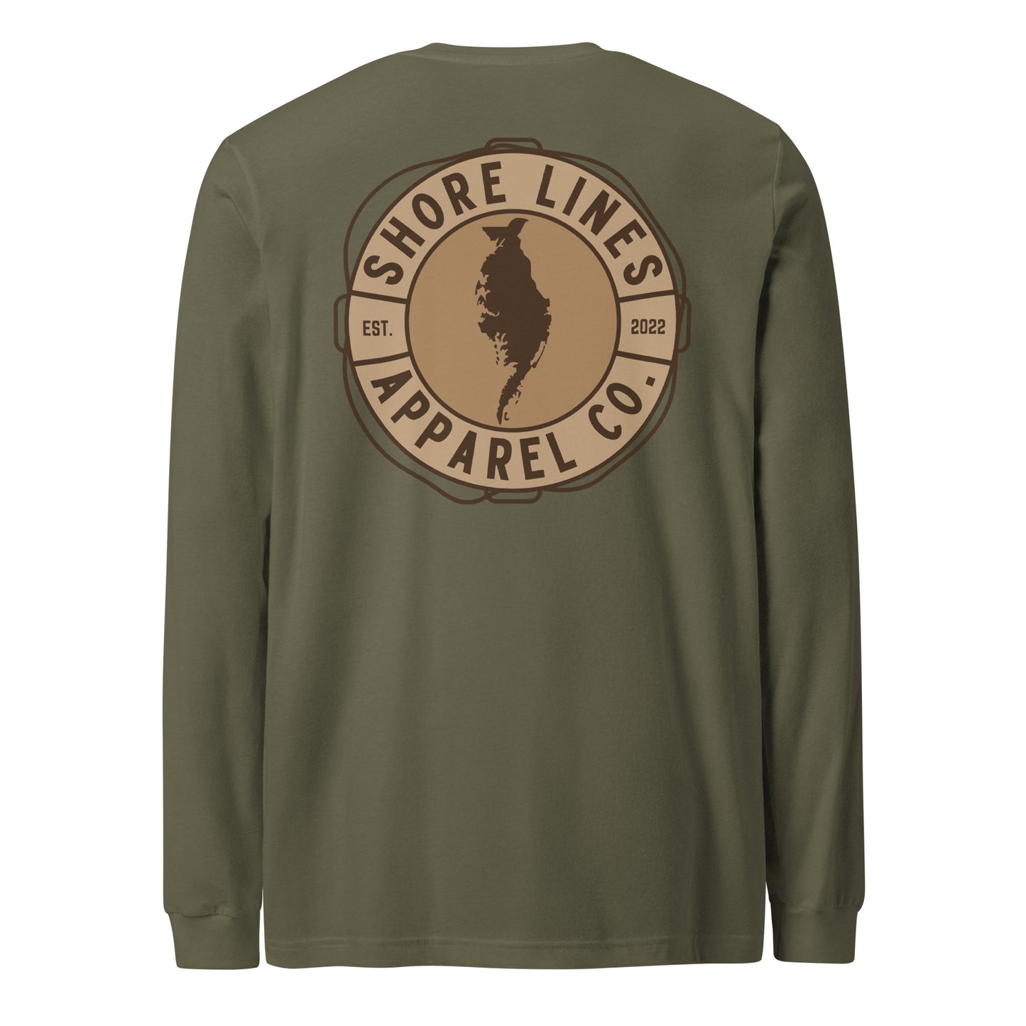 Shore Lines™ Espresso | Core LS-militarygreen-Shore Lines Apparel Co.