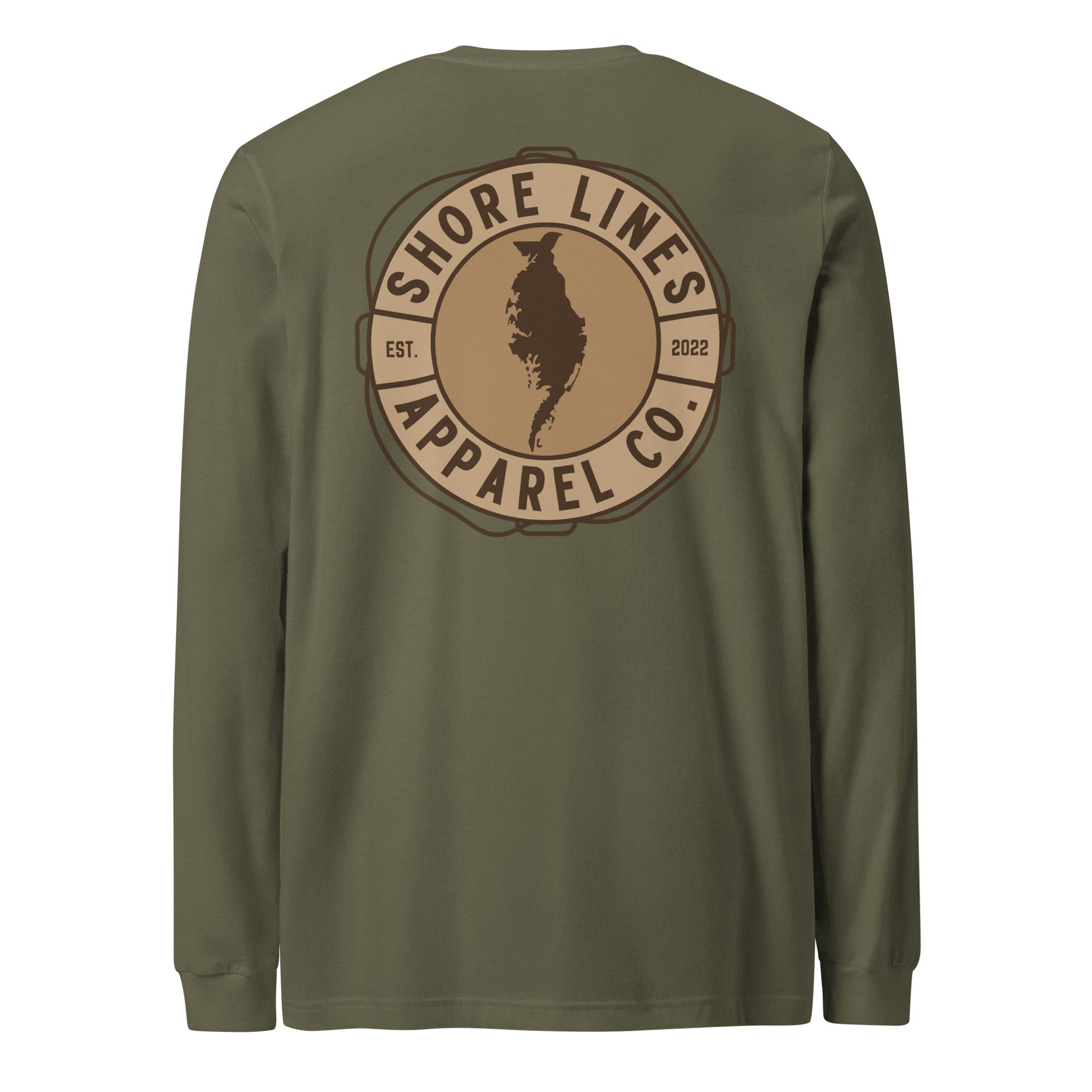Shore Lines™ Espresso | Core LS-militarygreen-Shore Lines Apparel Co.