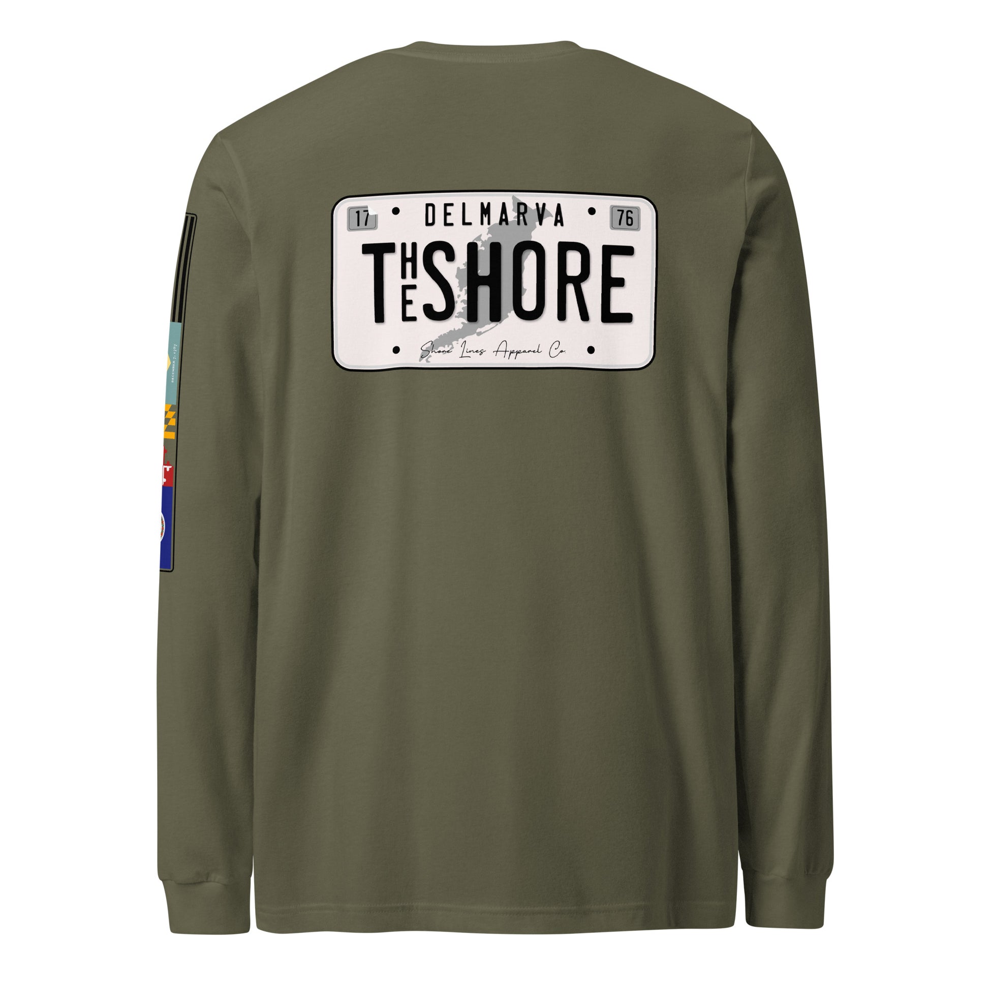 License Plate | Core LS P-militarygreen-Shore Lines Apparel Co.