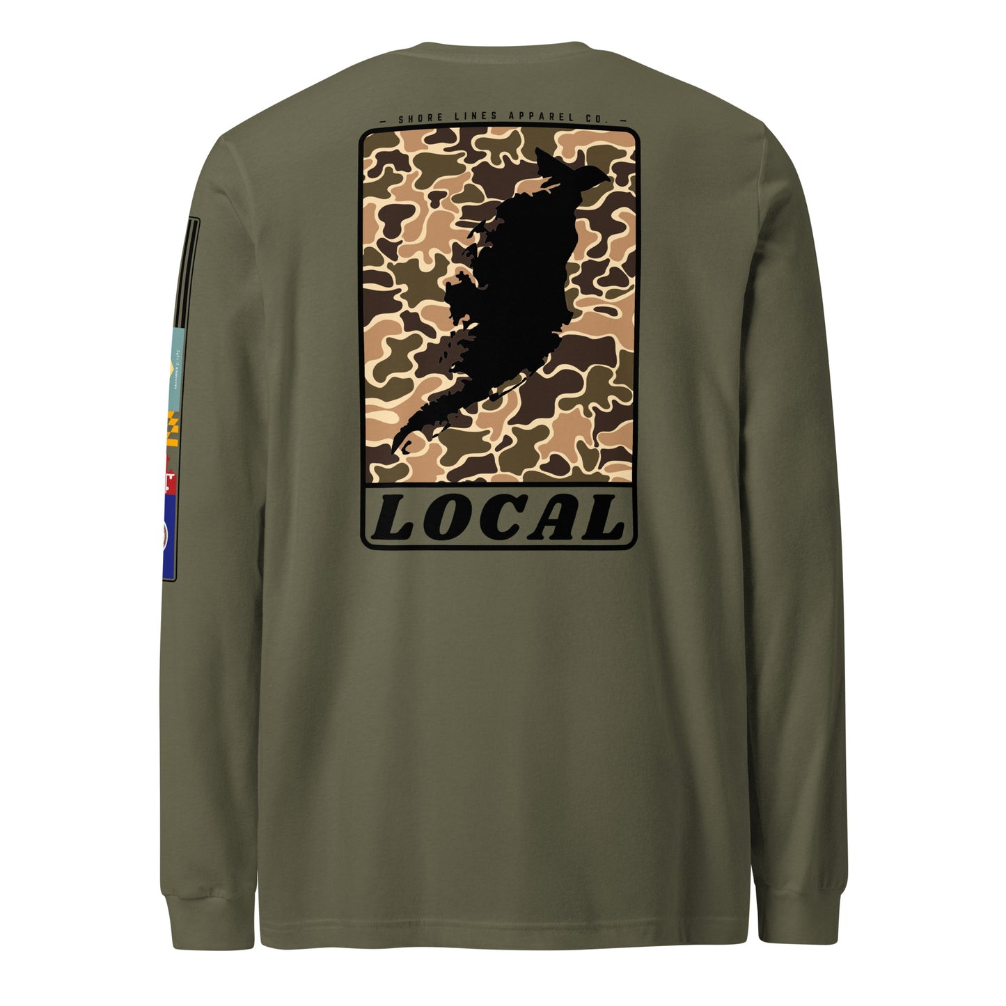 LOCAL | Core LS P-militarygreen-Shore Lines Apparel Co.