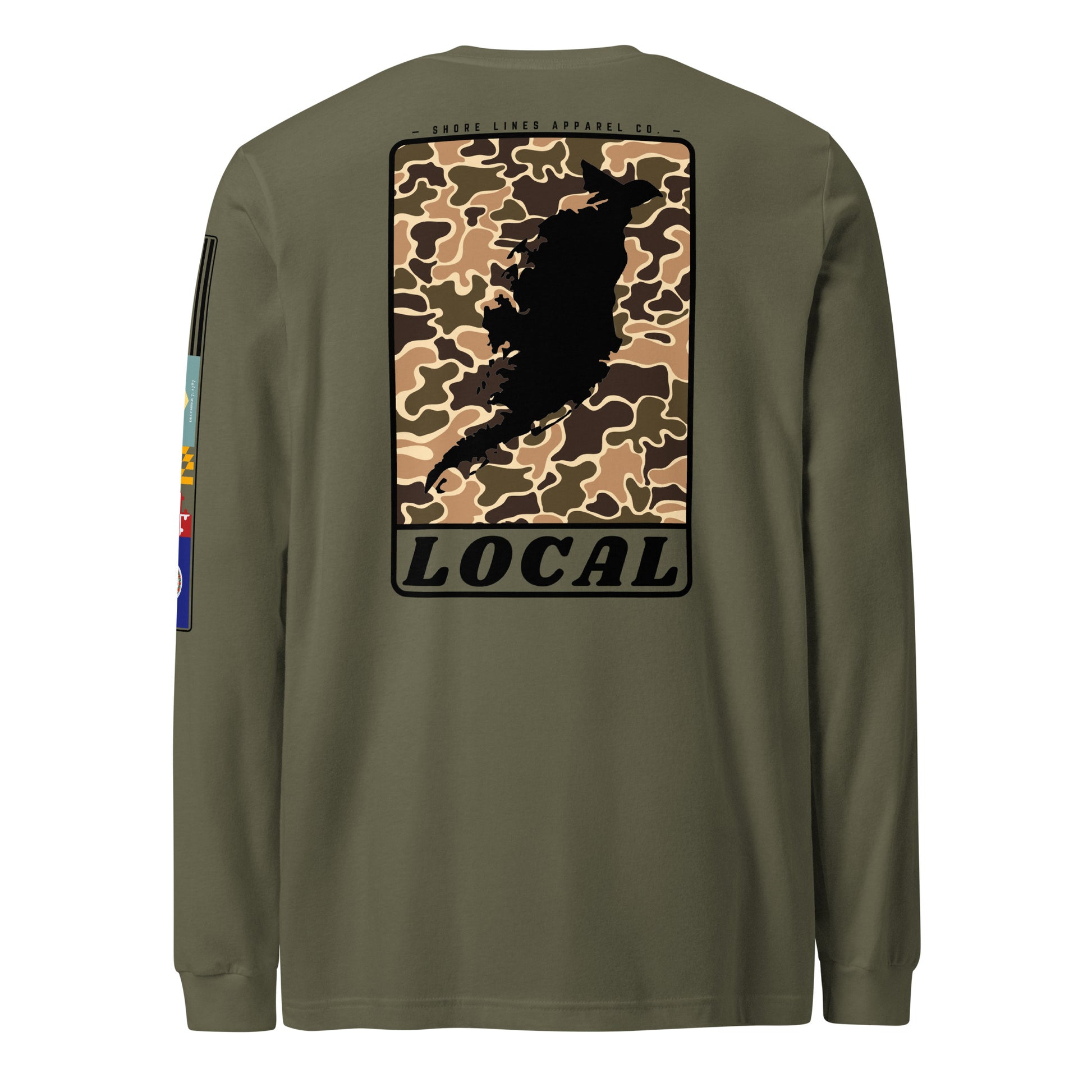 LOCAL | Core LS P-militarygreen-Shore Lines Apparel Co.