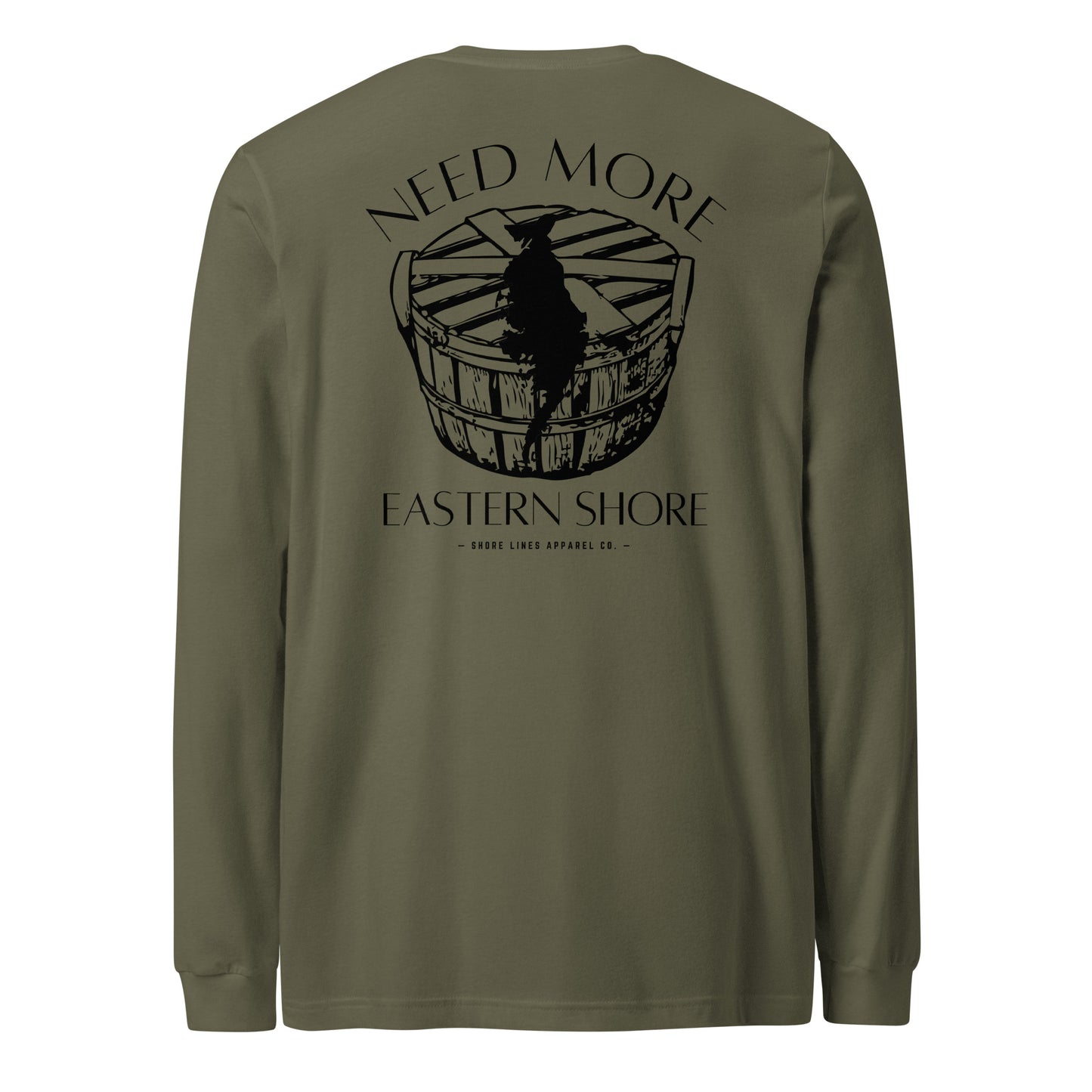 Need More Eastern Shore | LS-militarygreen-Shore Lines Apparel Co.