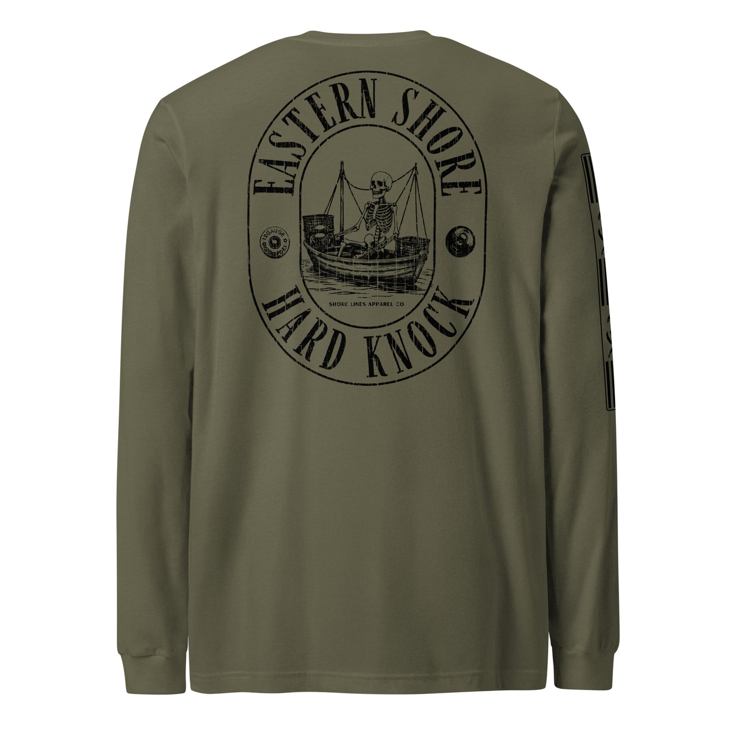 Eastern Shore Hard Knock | Long Sleeve P-militarygreen-Shore Lines Apparel Co.