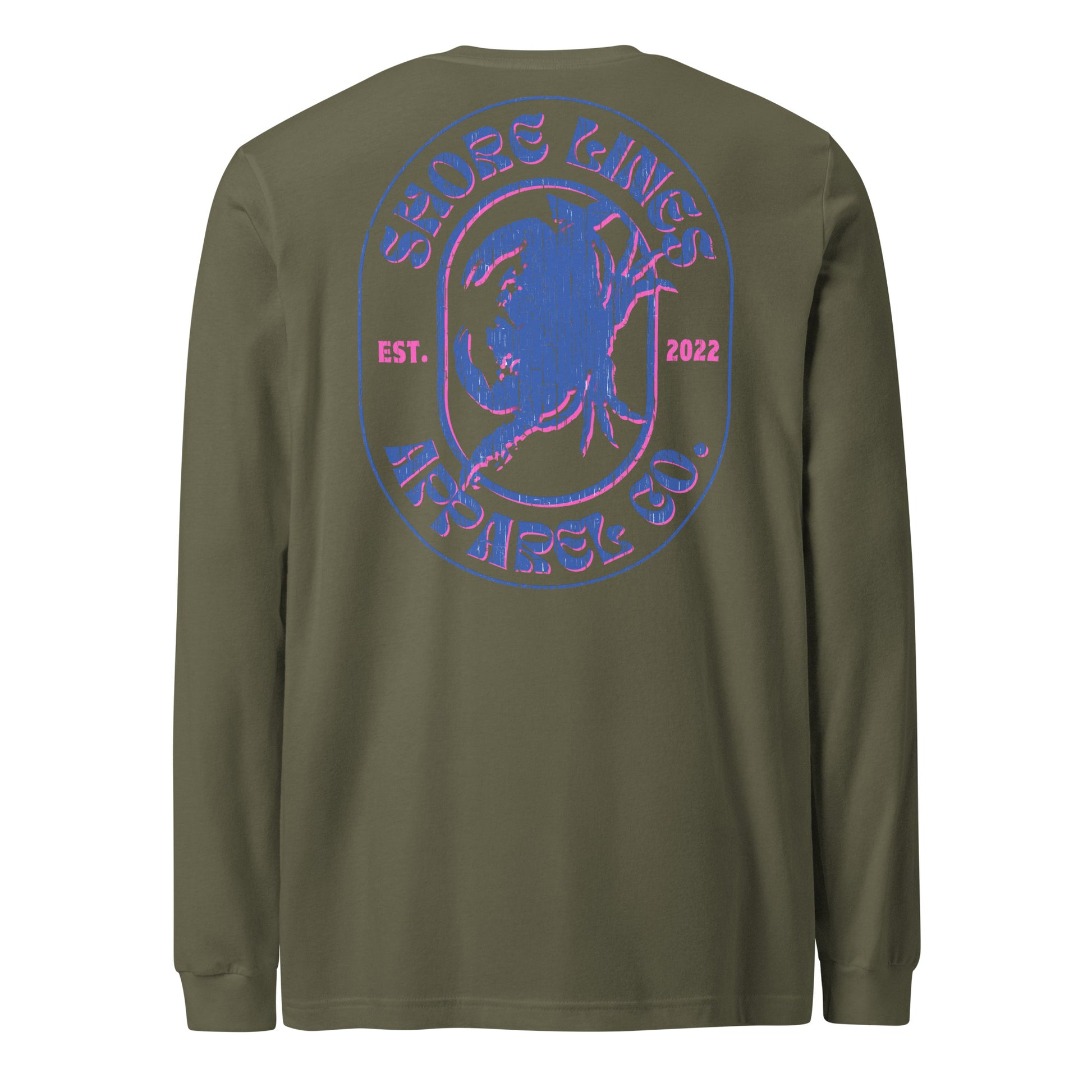 Shore Lines Retro | Core LS-militarygreen-Shore Lines Apparel Co.