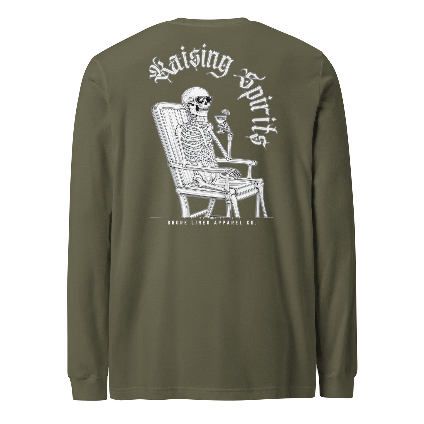 Raising Spirits | Core LS-militarygreen-Shore Lines Apparel Co.