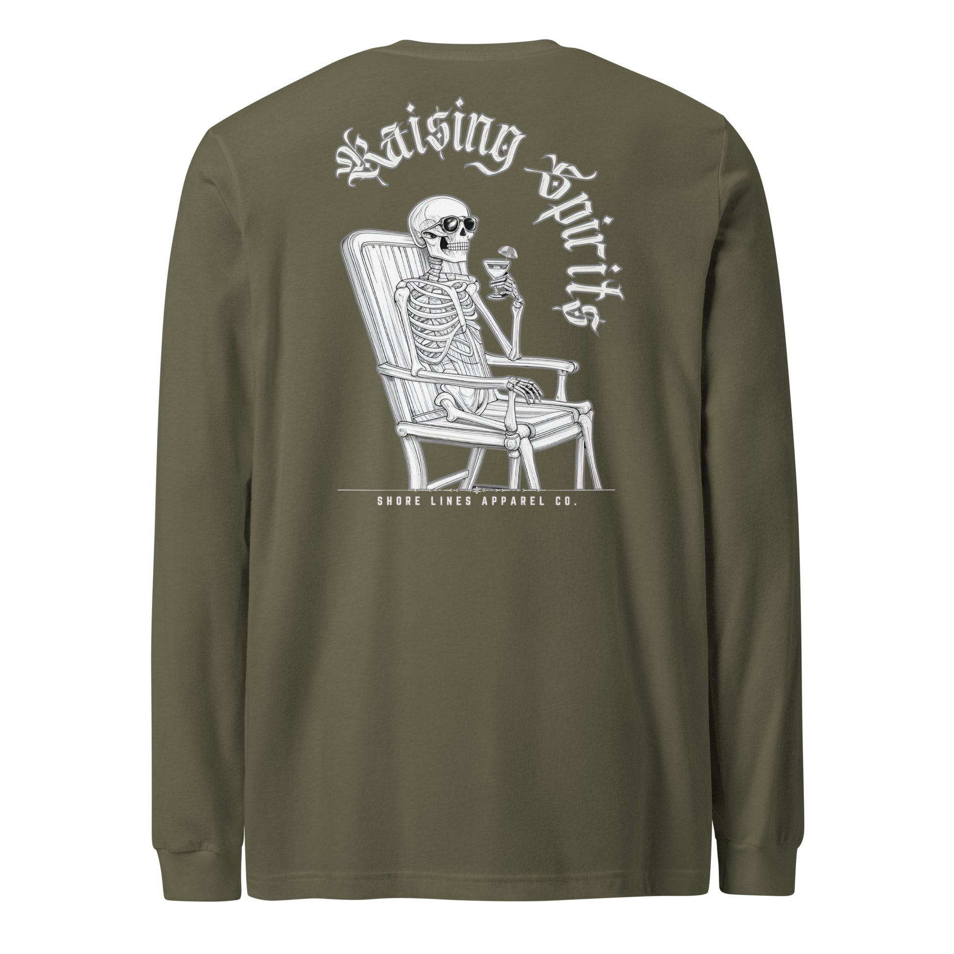 Raising Spirits | Core LS-militarygreen-Shore Lines Apparel Co.