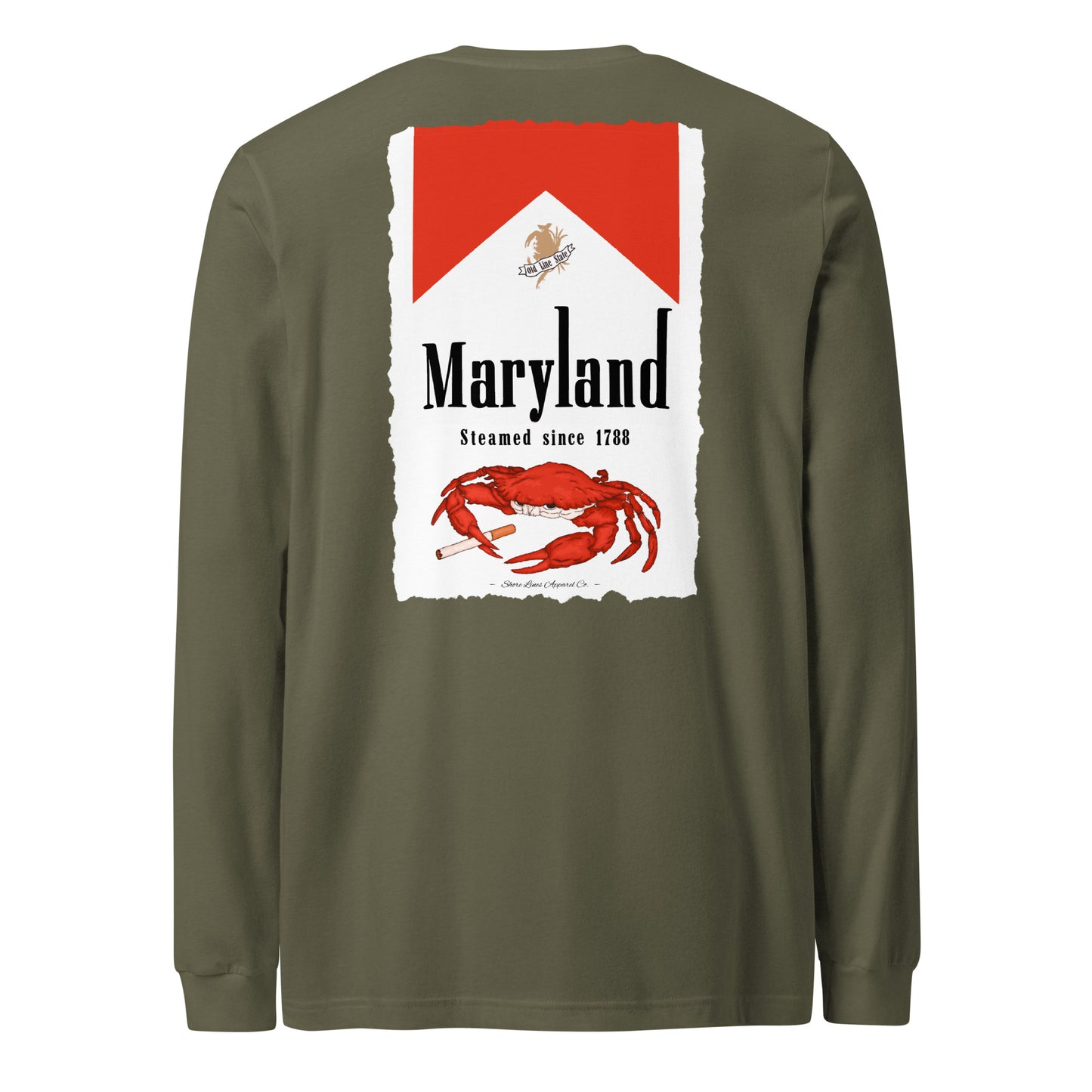 Maryland | LS-militarygreen-Shore Lines Apparel Co.