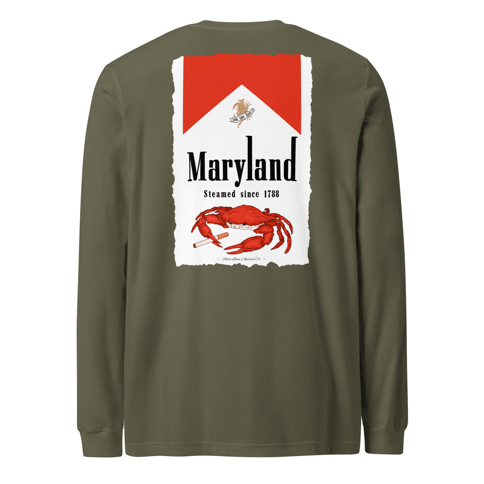 Maryland | LS-militarygreen-Shore Lines Apparel Co.