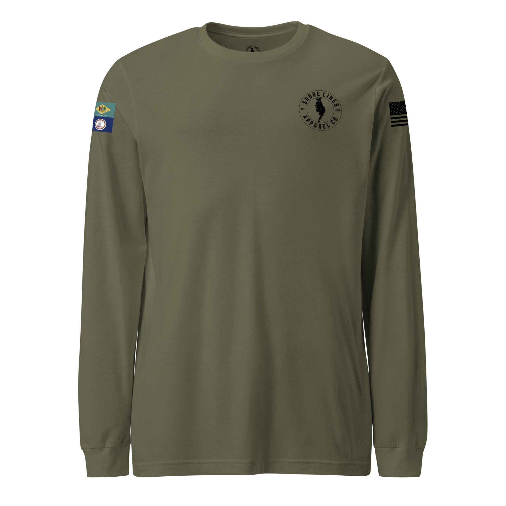 A Shore Thing | Core LS P-militarygreen-Shore Lines Apparel Co.