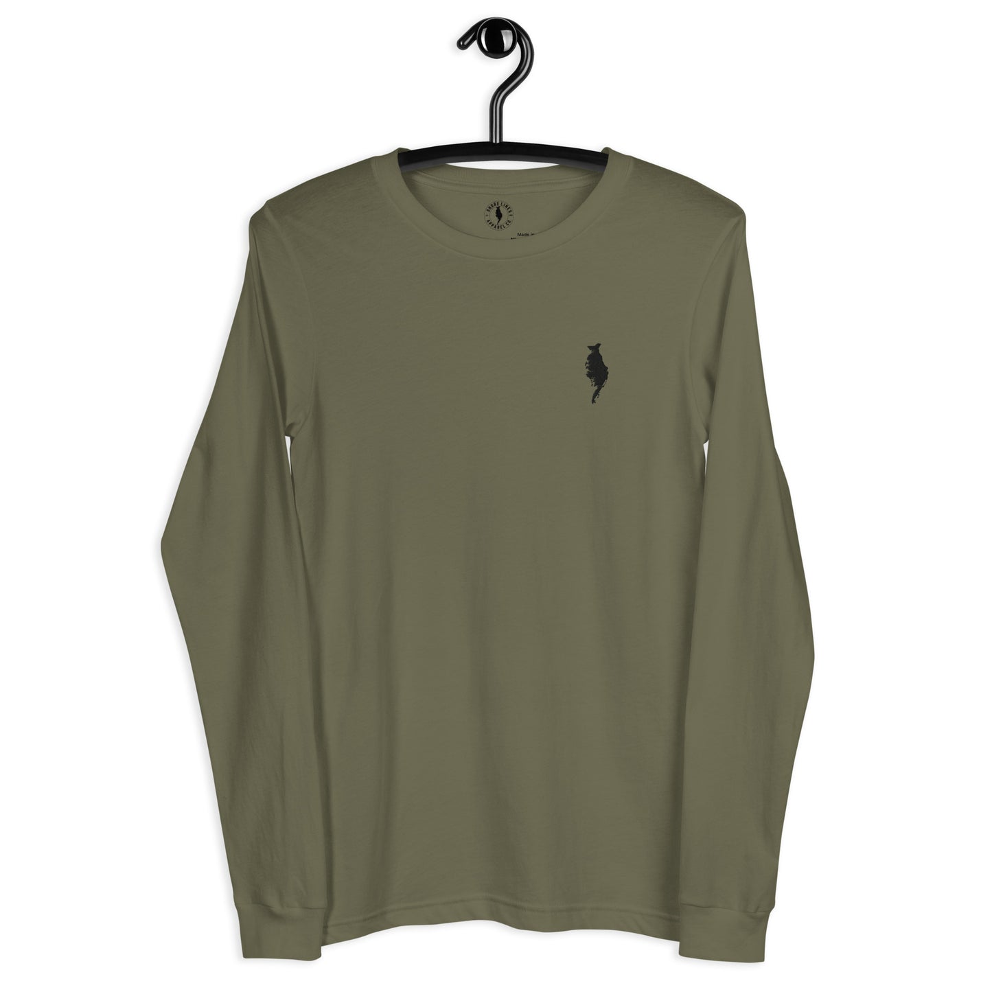 Simple Core LS-militarygreen-Shore Lines Apparel Co.