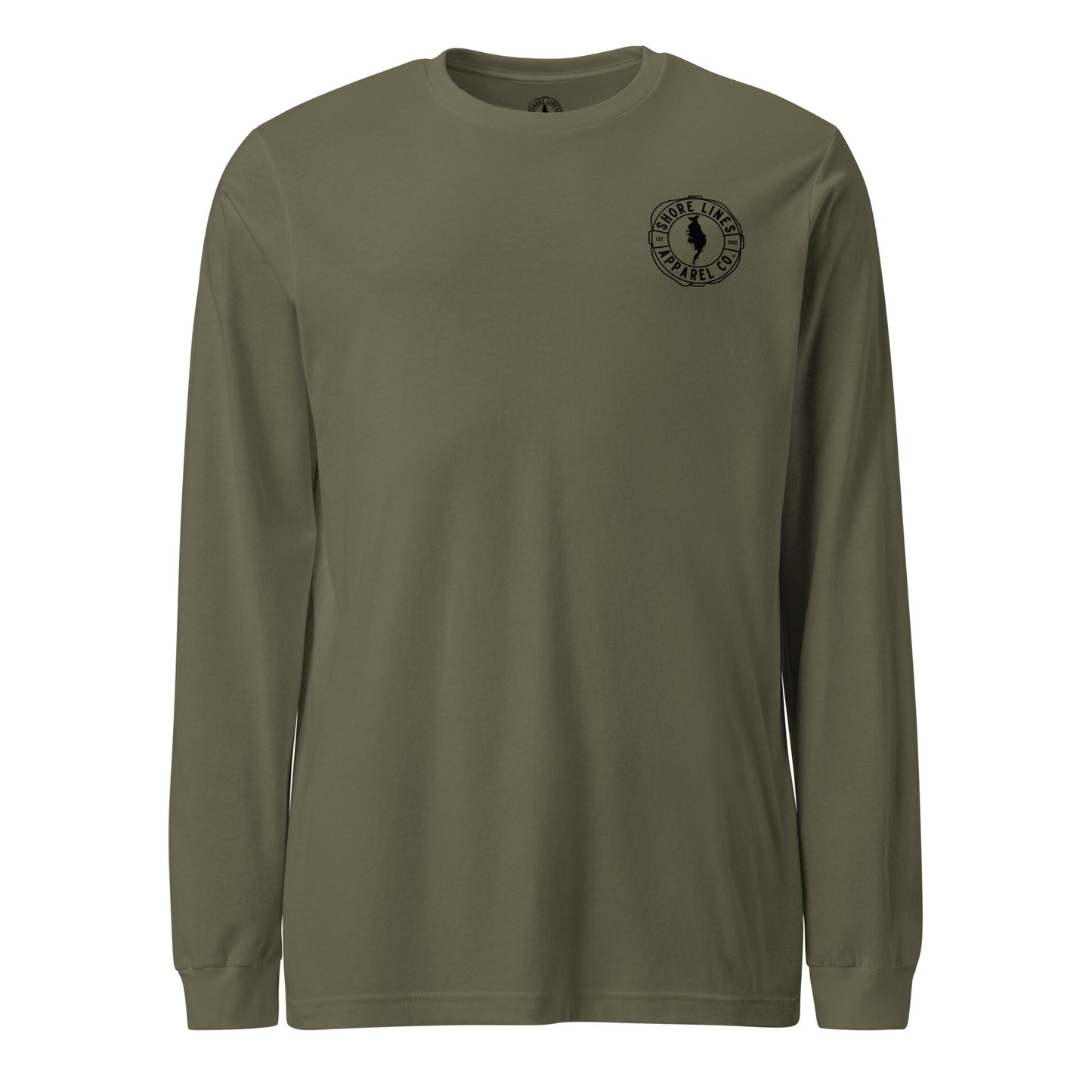 The First State | Core LS-militarygreen-Shore Lines Apparel Co.