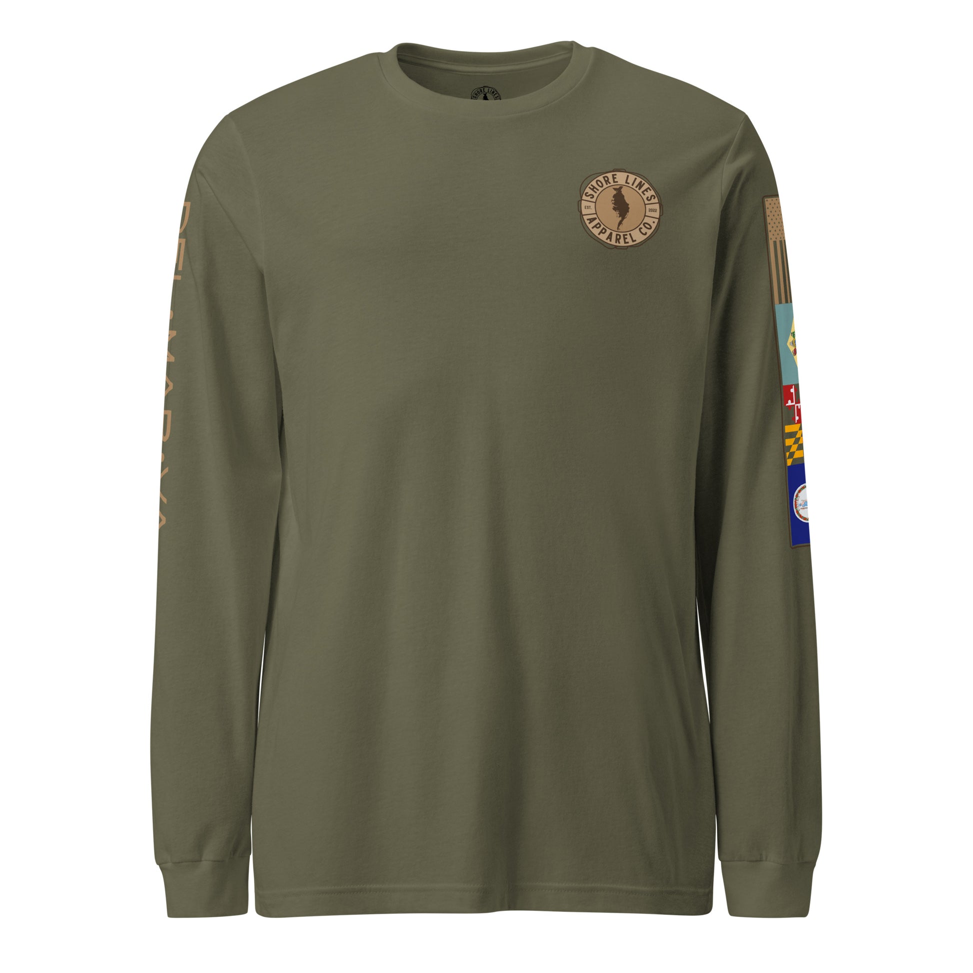 Shore Lines™ Espresso | Core LS P-militarygreen-Shore Lines Apparel Co.