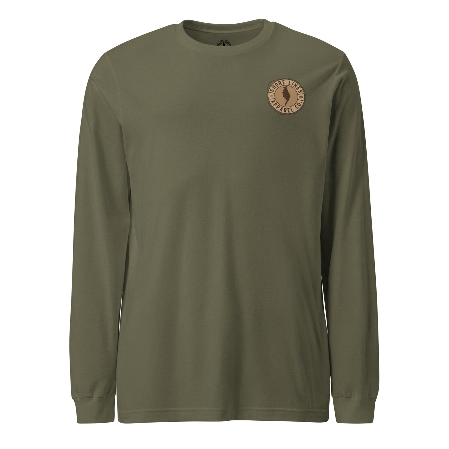 Shore Lines™ Espresso | Core LS-militarygreen-Shore Lines Apparel Co.