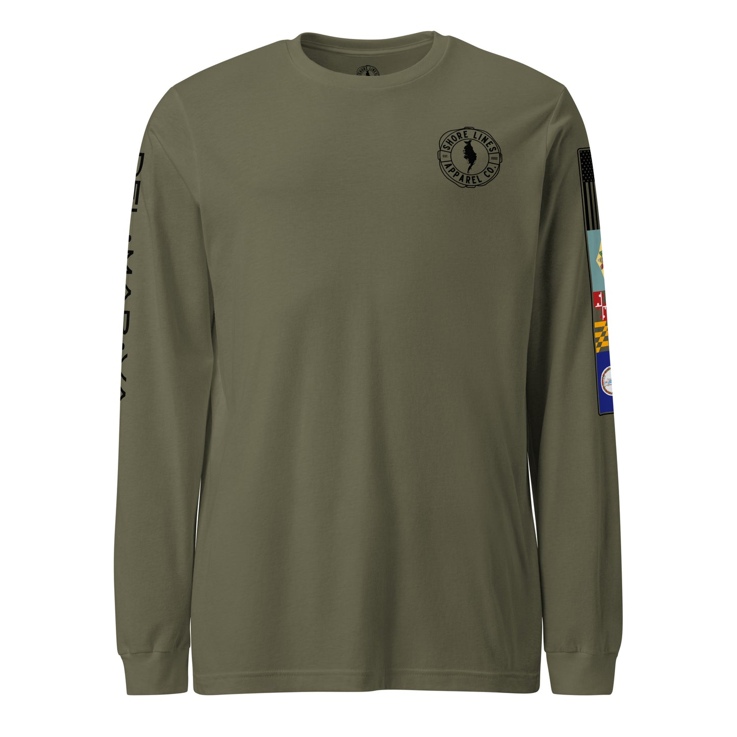 LOCAL (pink) | Core LS P-militarygreen-Shore Lines Apparel Co.