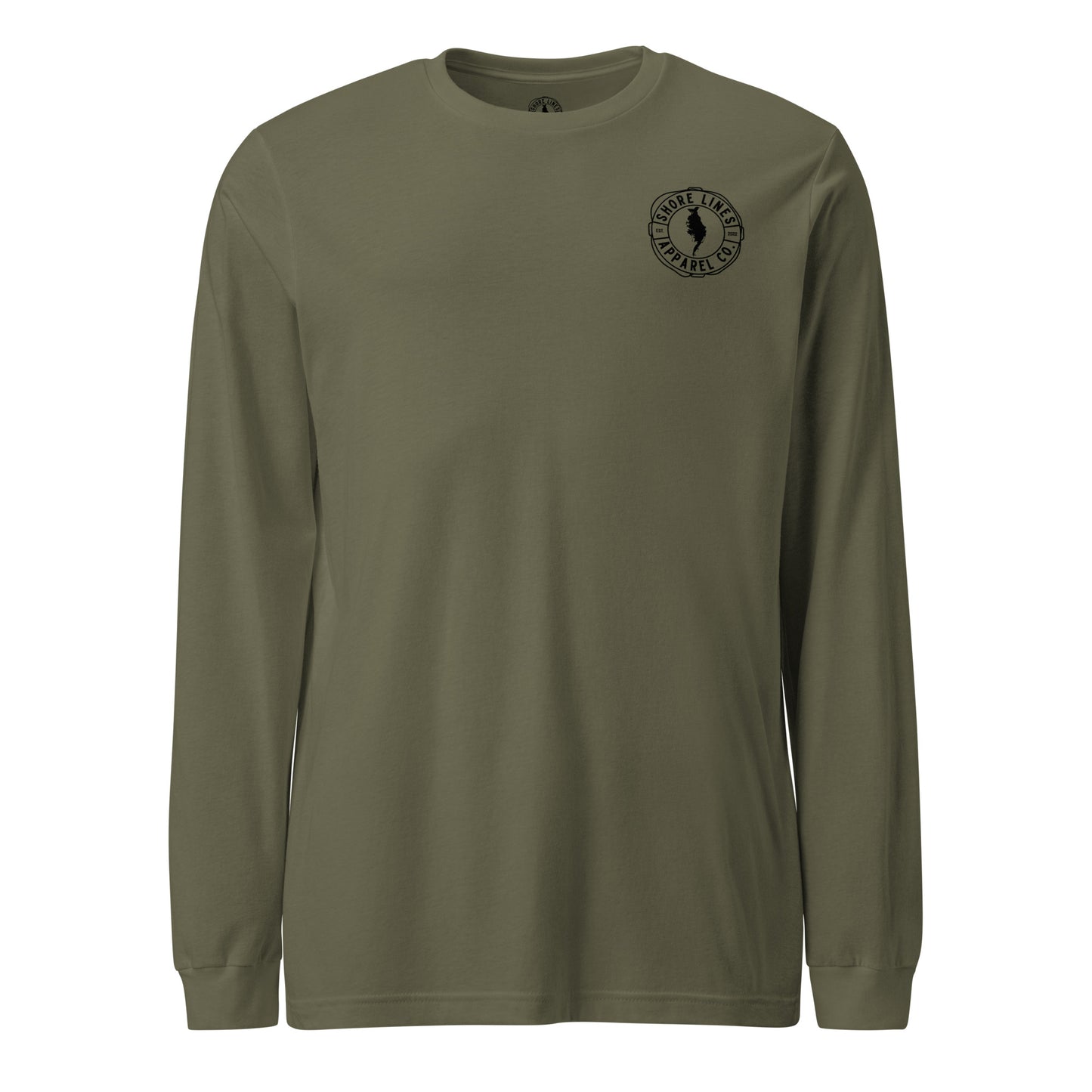 Maryland | Long Sleeve-militarygreen-Shore Lines Apparel Co.