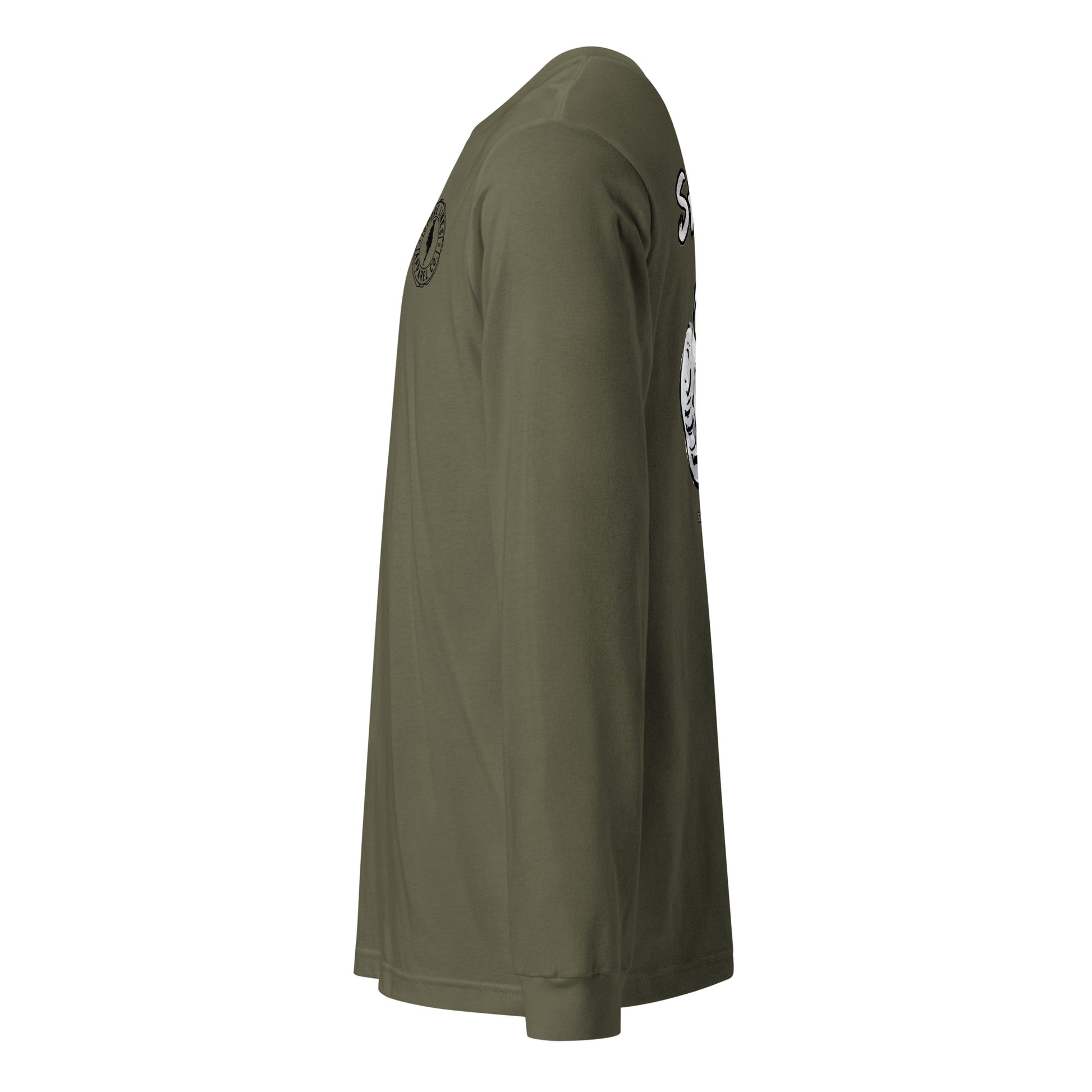 Shuckin A | Core LS-militarygreen-Shore Lines Apparel Co.