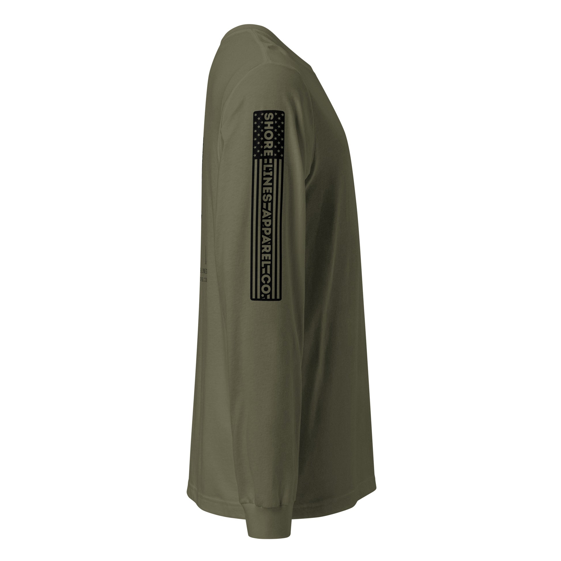 A Waterman's Day | Long Sleeve P-militarygreen-Shore Lines Apparel Co.