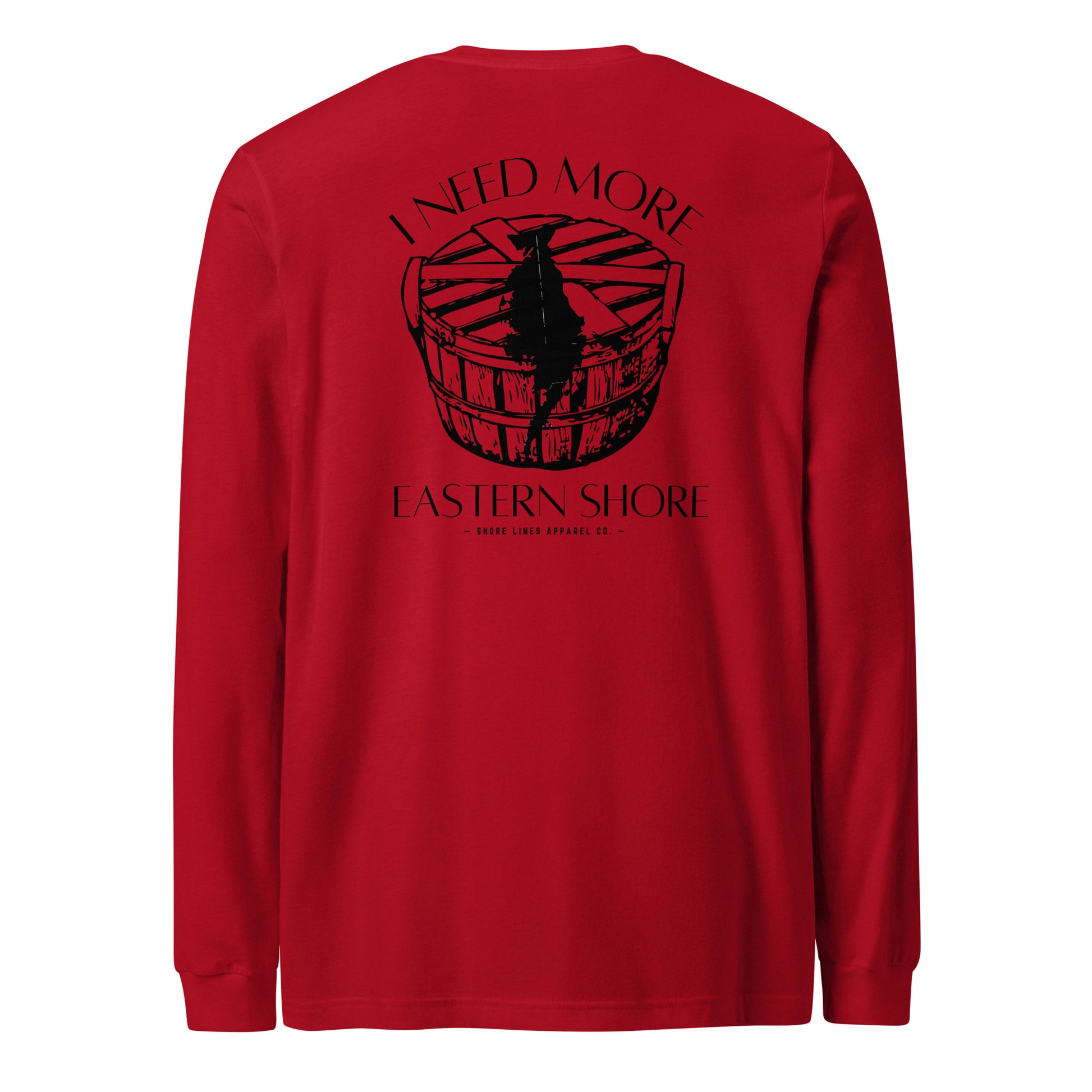 Need More Eastern Shore | Core LS-red-Shore Lines Apparel Co.