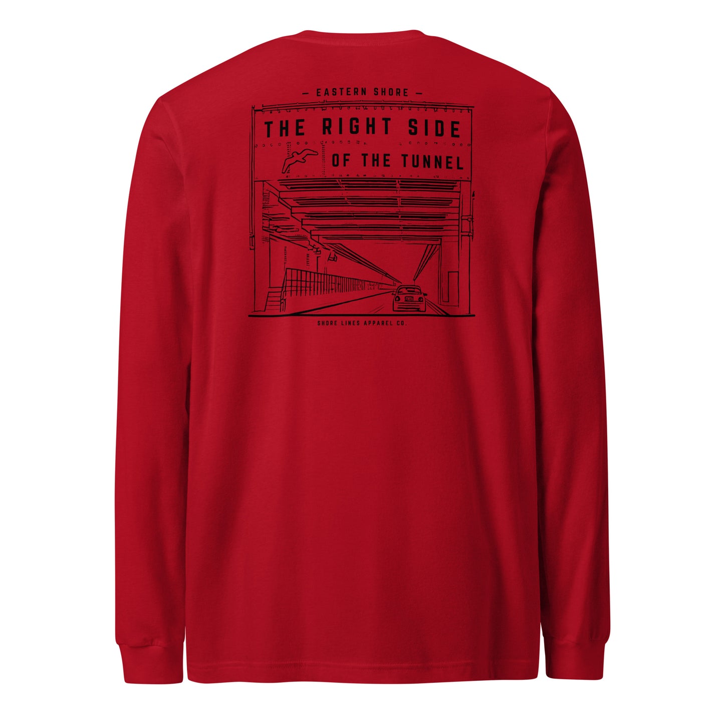 The Right Side CBBT | Core LS-red-Shore Lines Apparel Co.