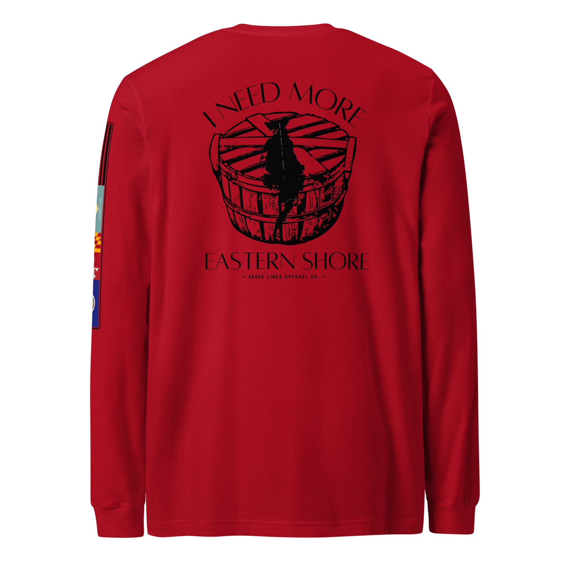 Need More Eastern Shore | Core LS P-red-Shore Lines Apparel Co.