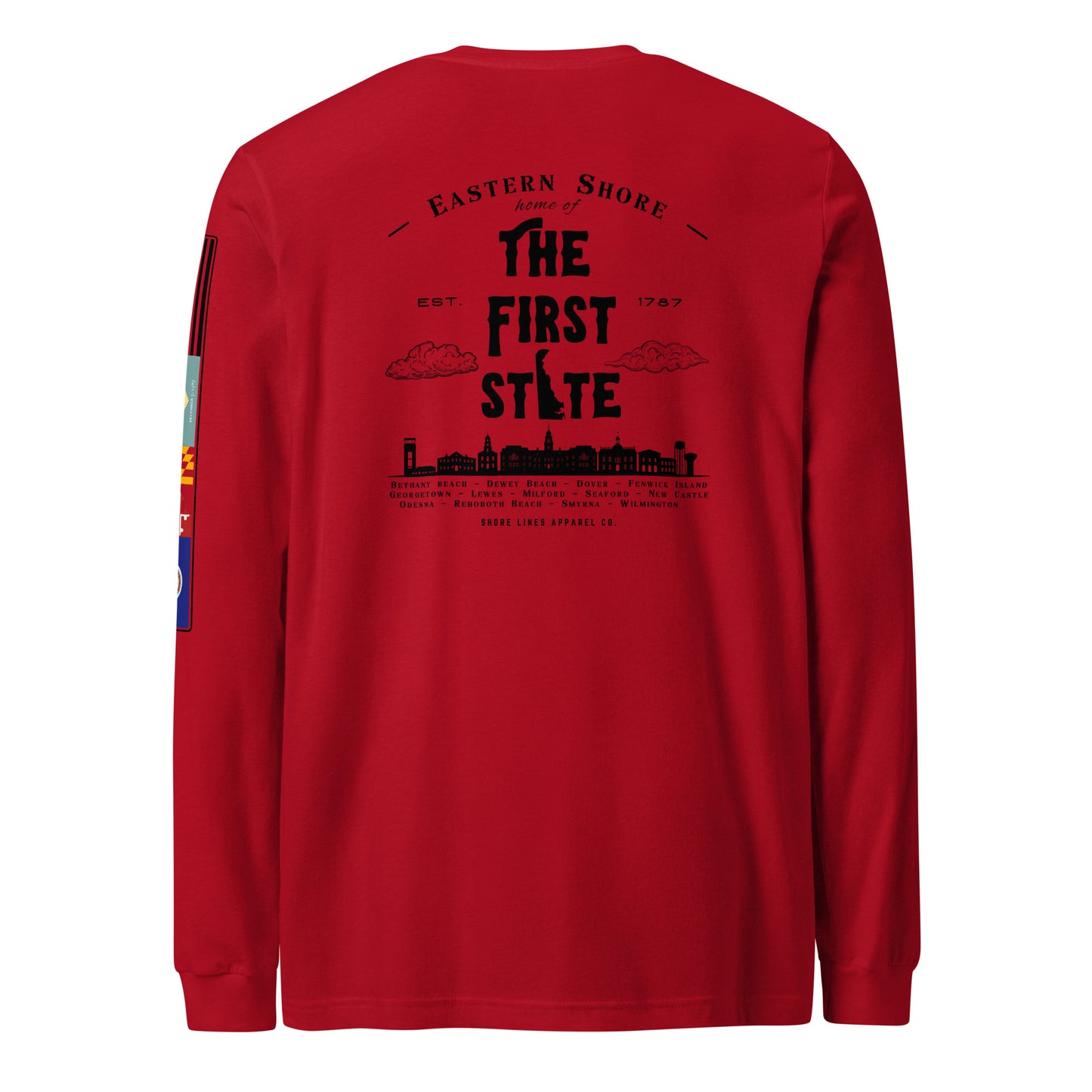 The First State | Core LS P-red-Shore Lines Apparel Co.