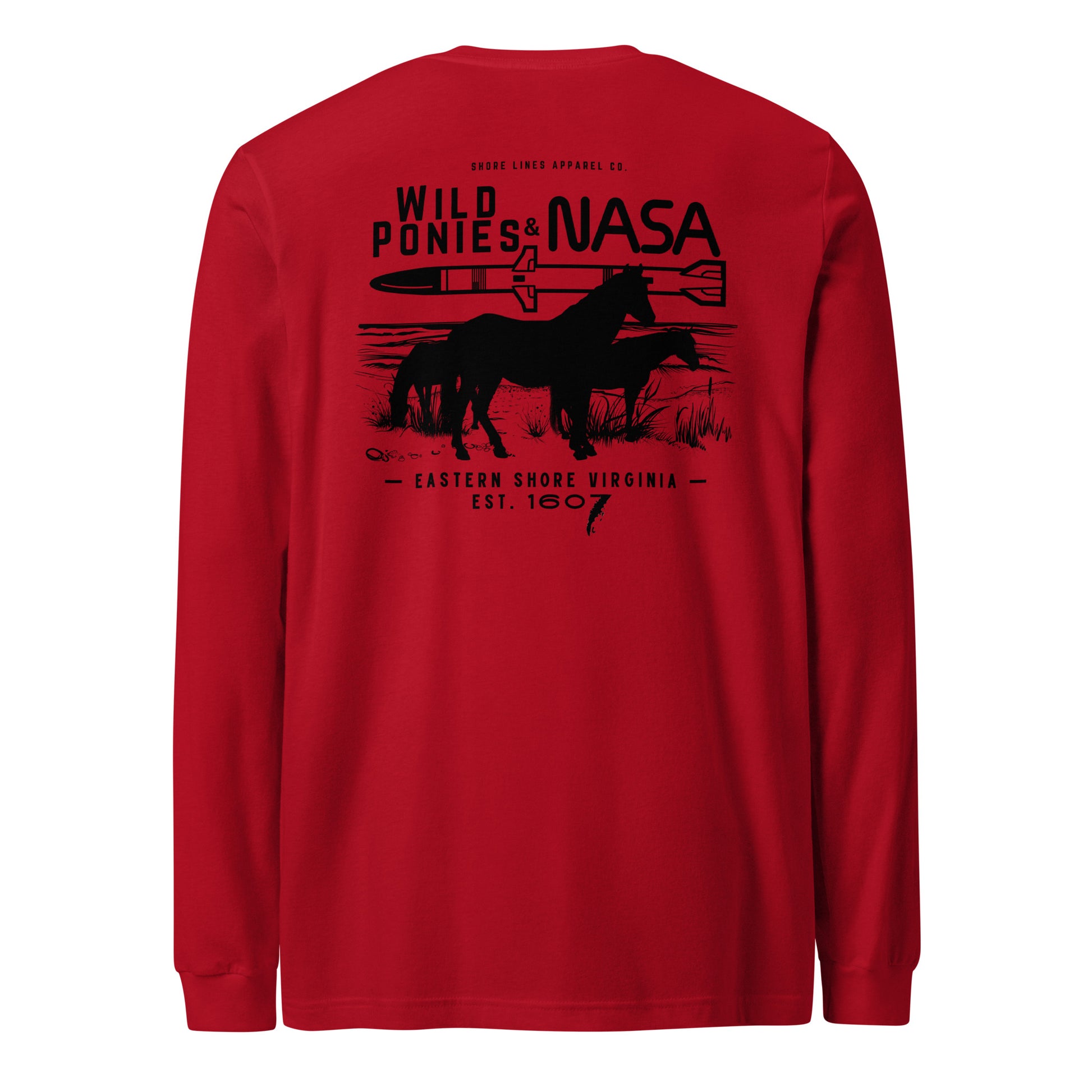 Wild Ponies and NASA | Core LS-red-Shore Lines Apparel Co.