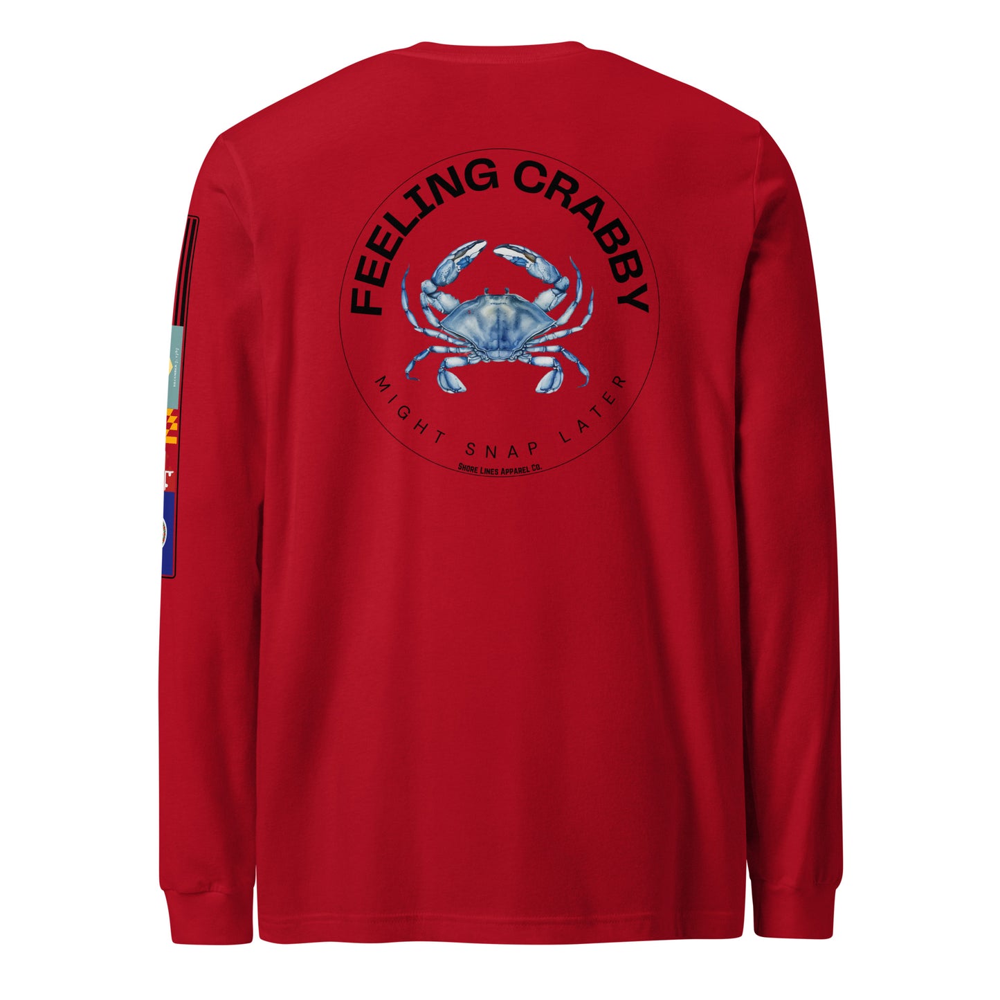 Feeling Crabby | Core LS P-red-Shore Lines Apparel Co.