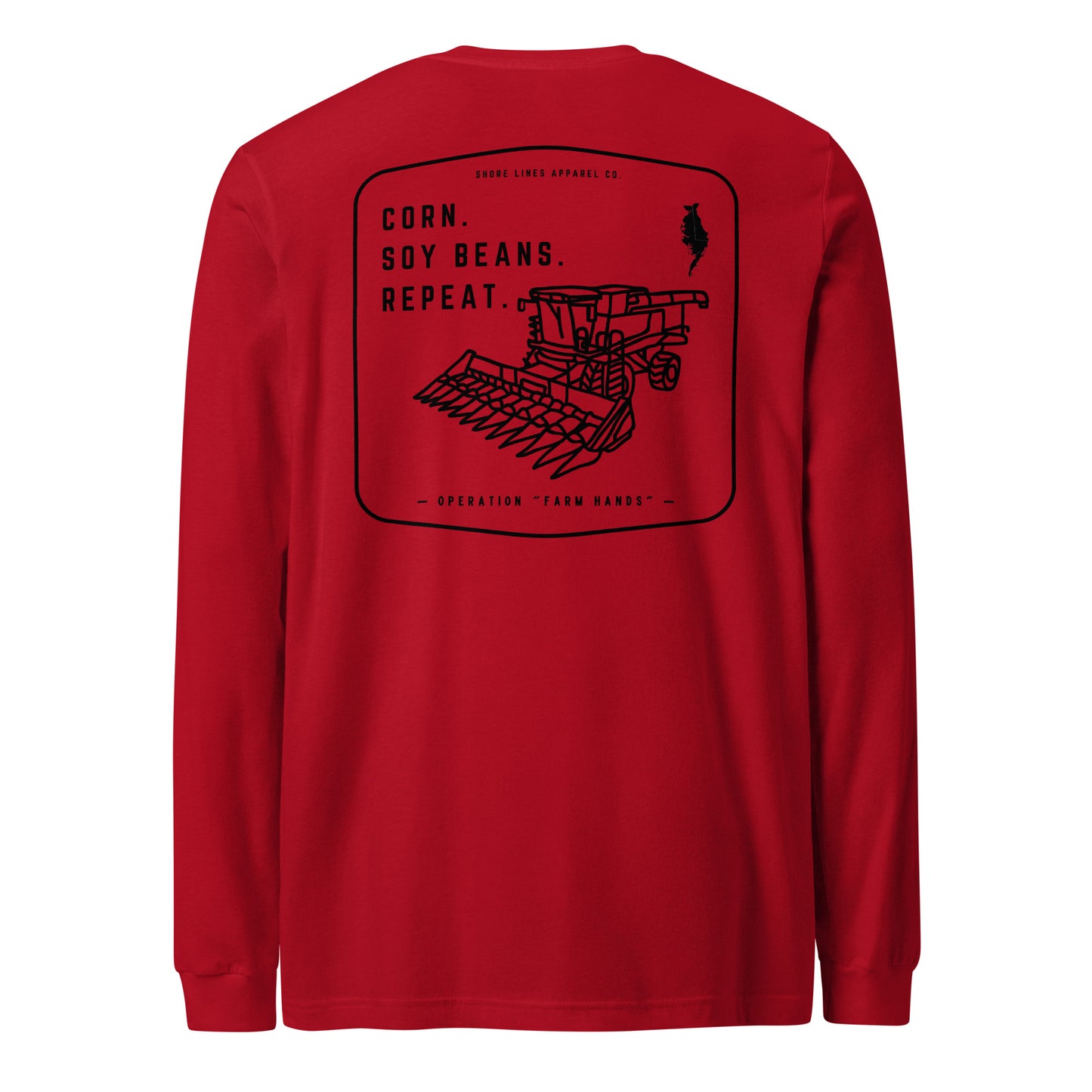 Operation Farm Hands | Core LS-red-Shore Lines Apparel Co.