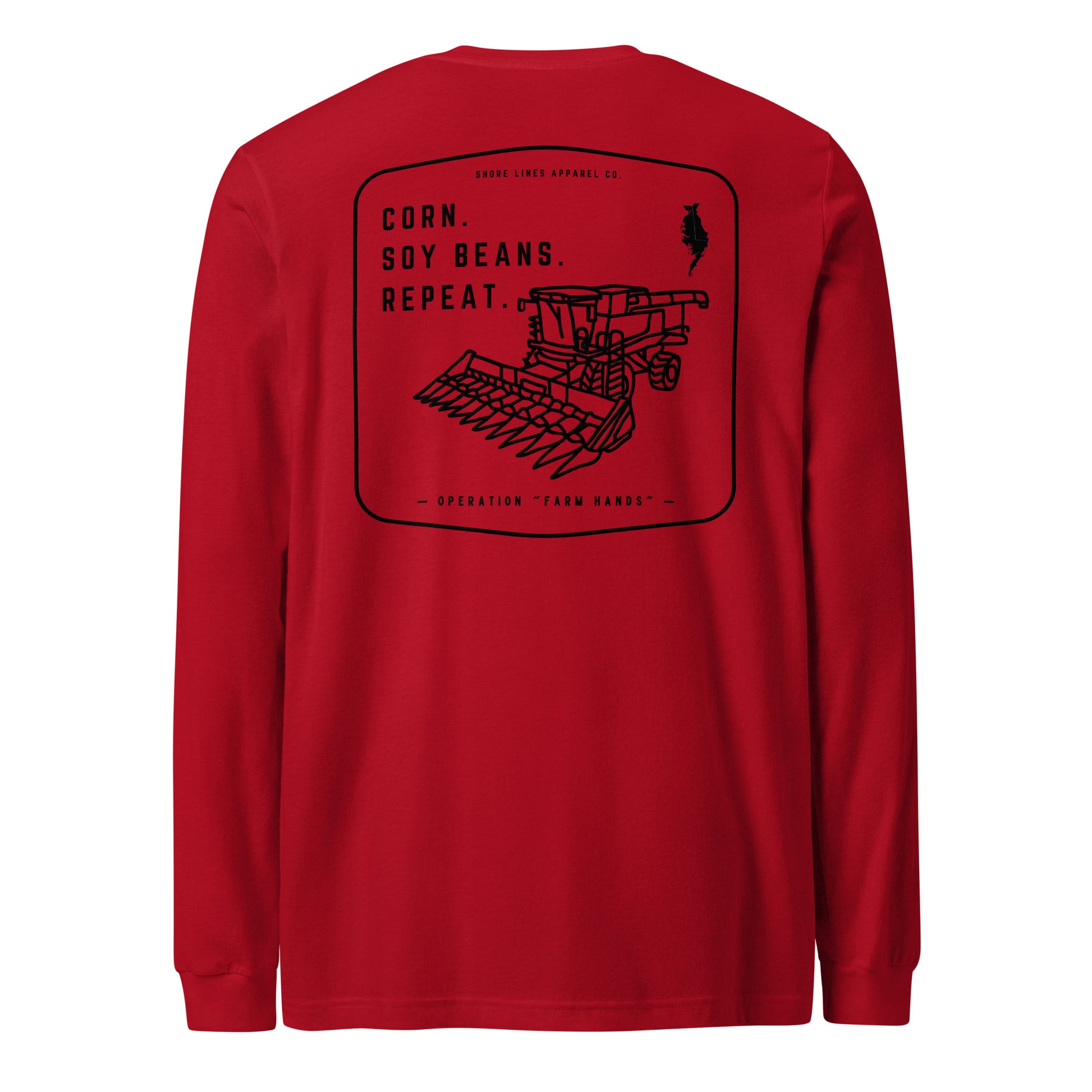 Operation Farm Hands | Core LS-red-Shore Lines Apparel Co.