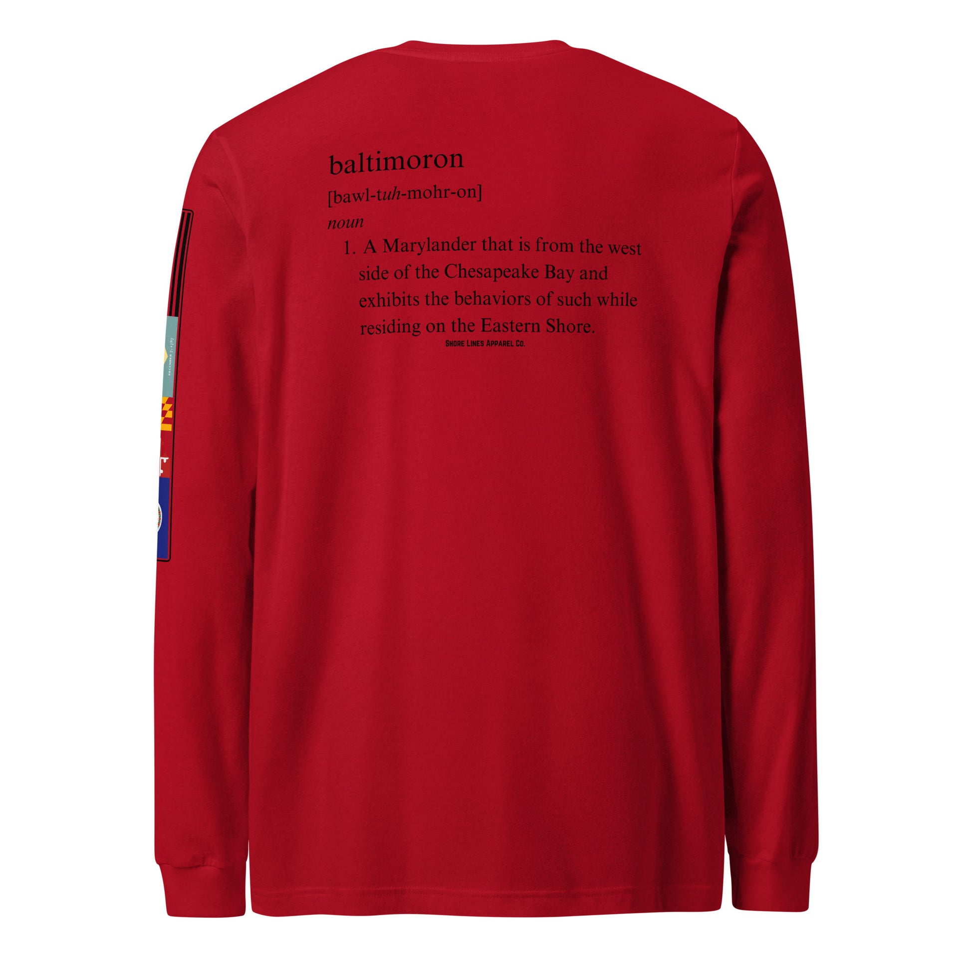 Baltimoron | Core LS P-red-Shore Lines Apparel Co.