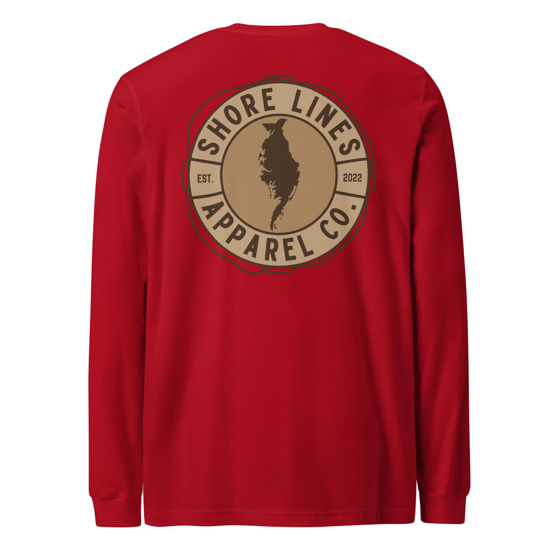 Shore Lines™ Espresso | Core LS-red-Shore Lines Apparel Co.