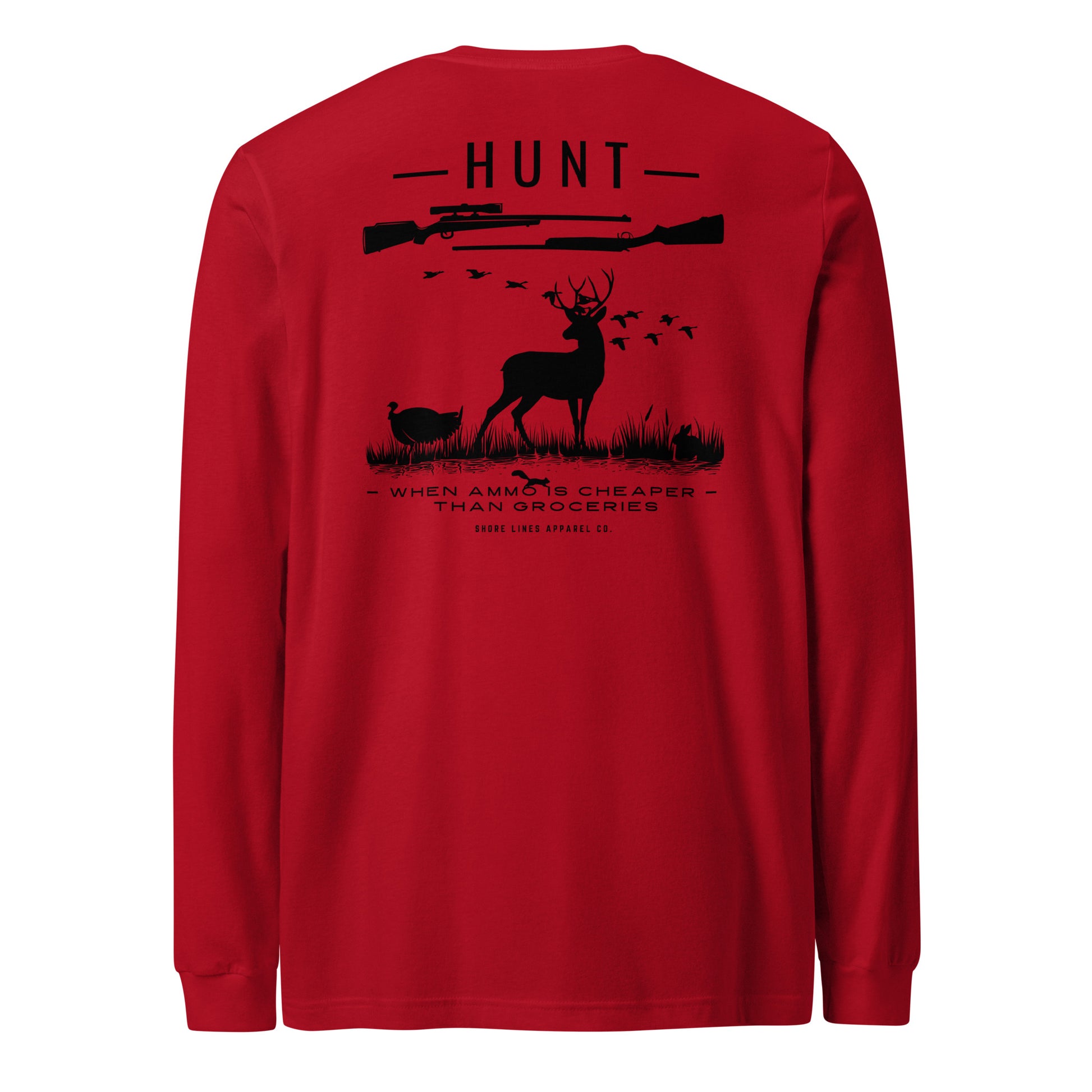 Hunt | Core LS-red-Shore Lines Apparel Co.