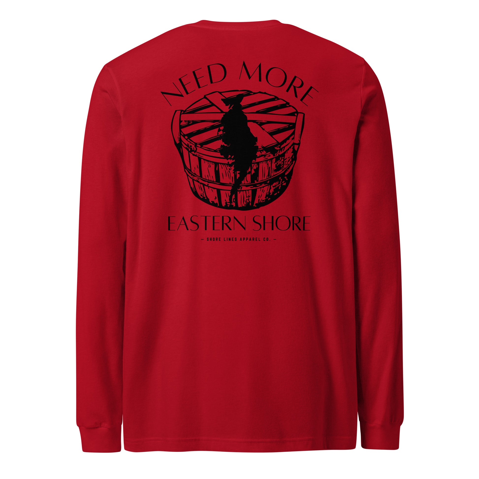 Need More Eastern Shore | LS-red-Shore Lines Apparel Co.